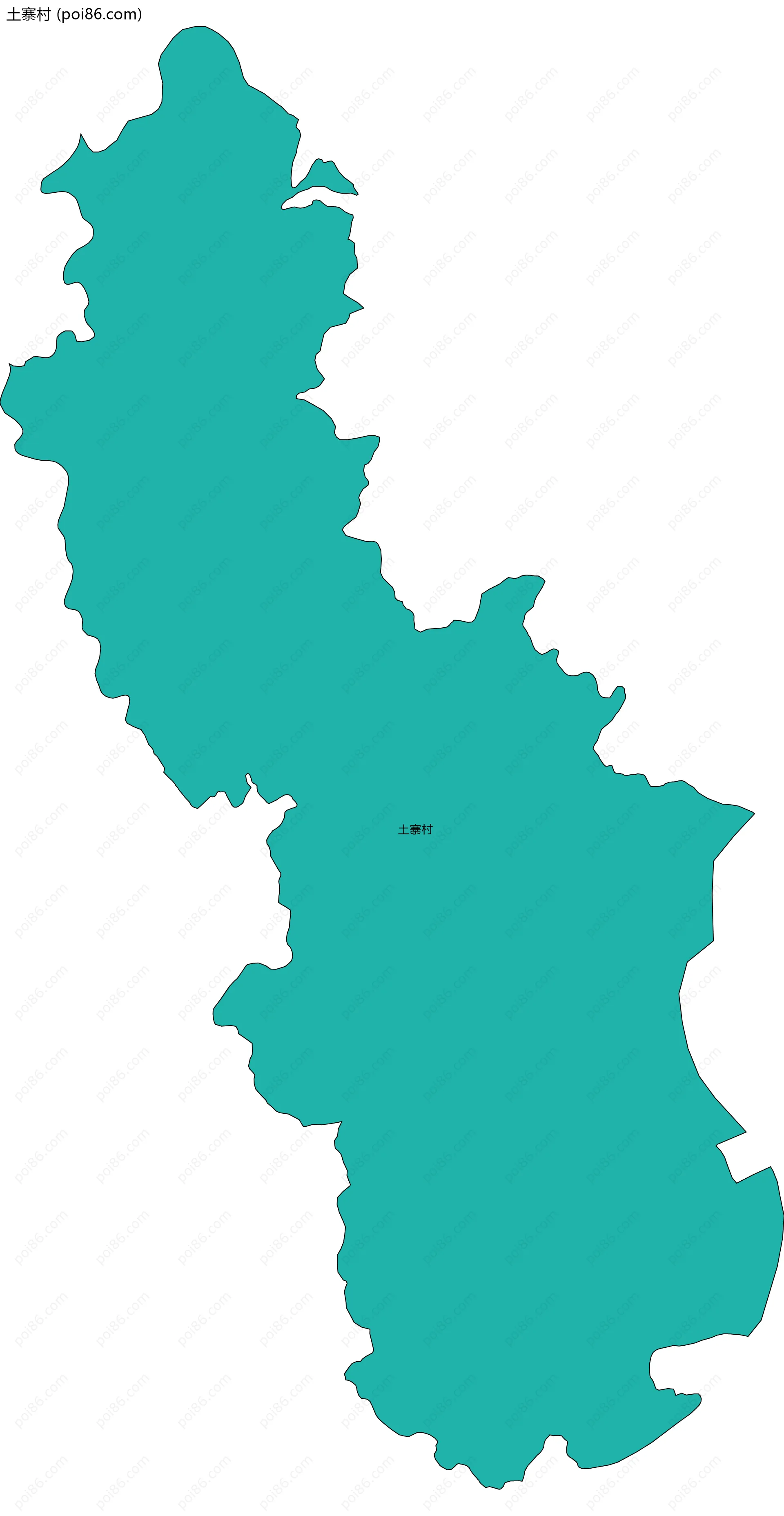 土寨村边界地图