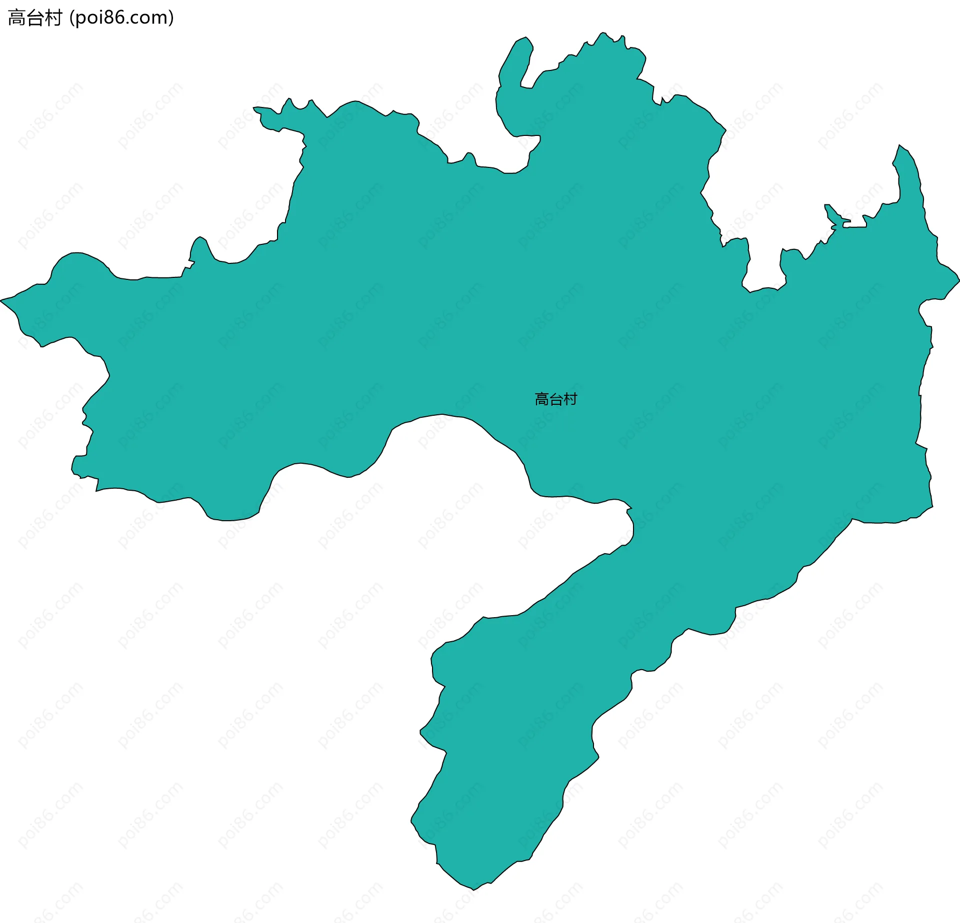 高台村边界地图