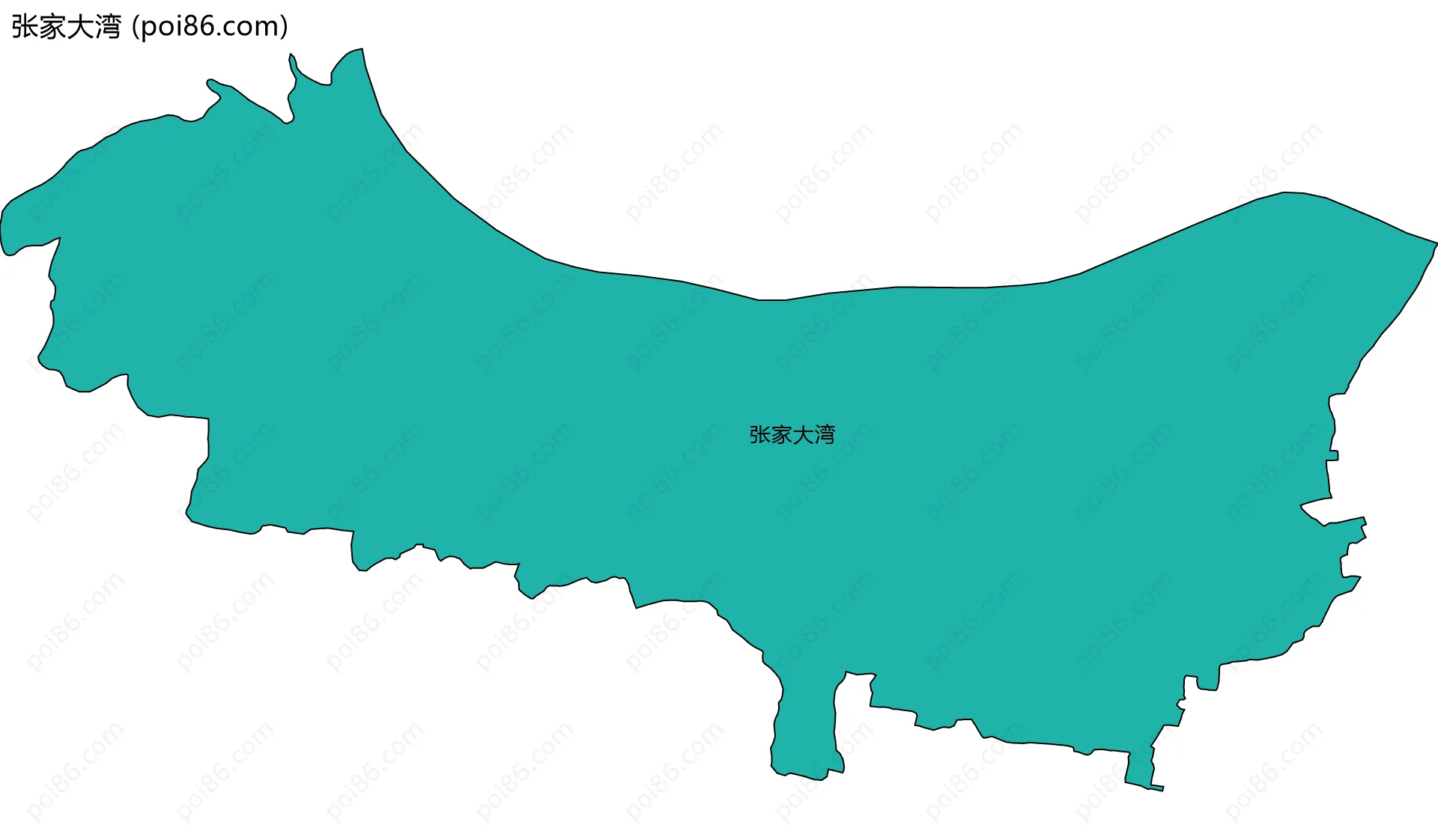 张家大湾边界地图