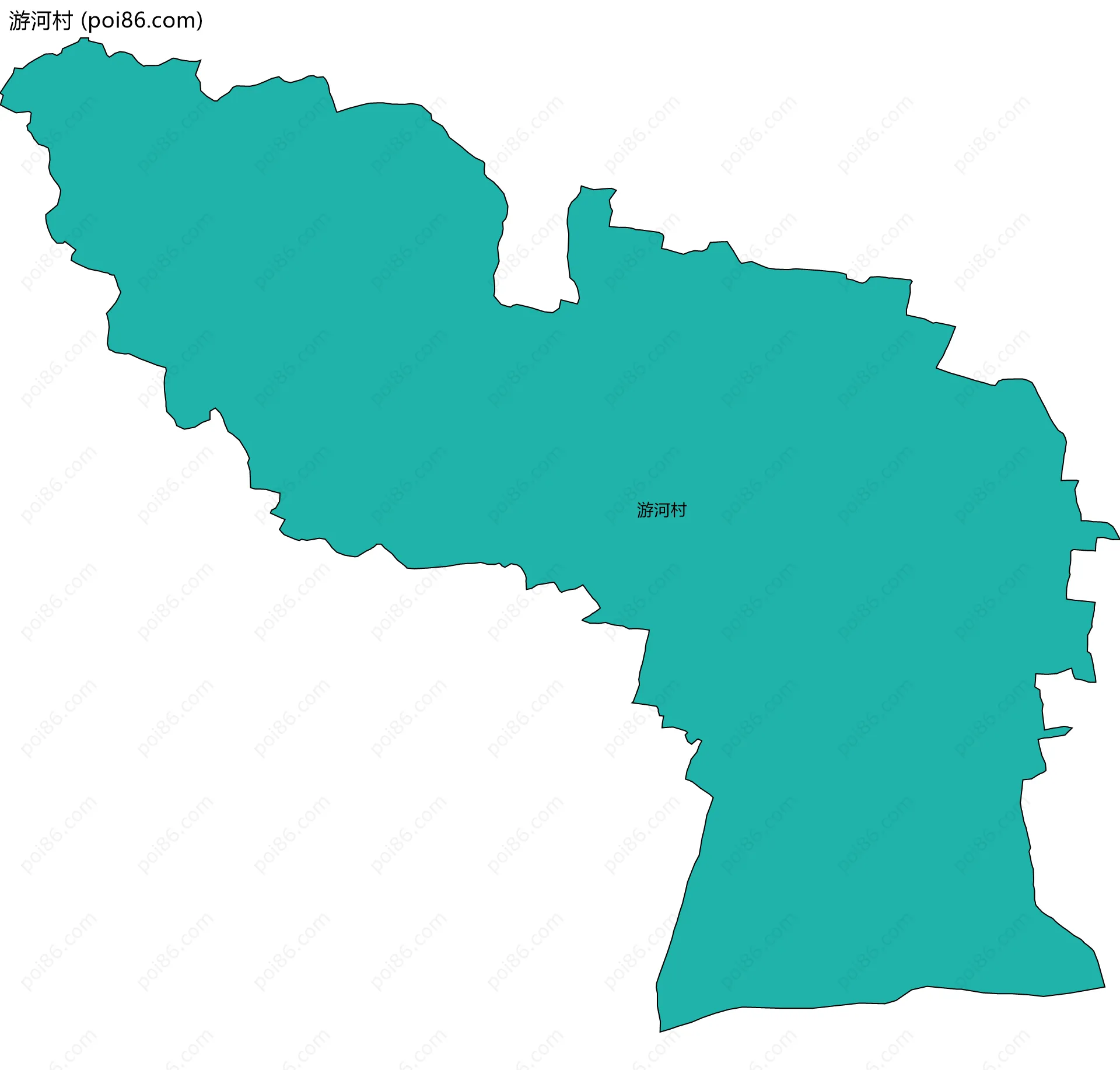 游河村边界地图