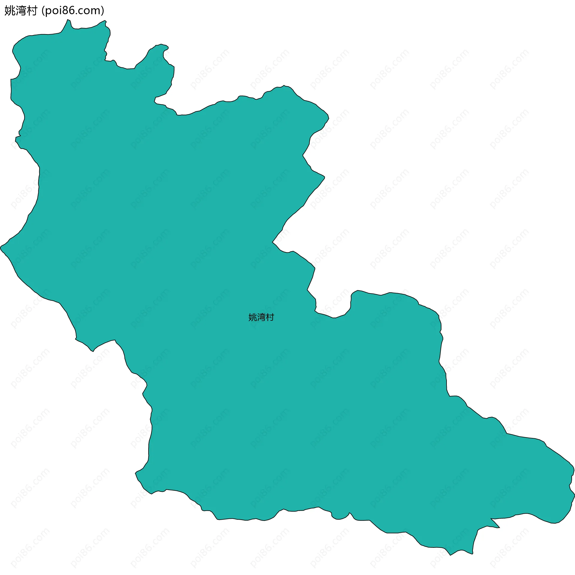 姚湾村边界地图