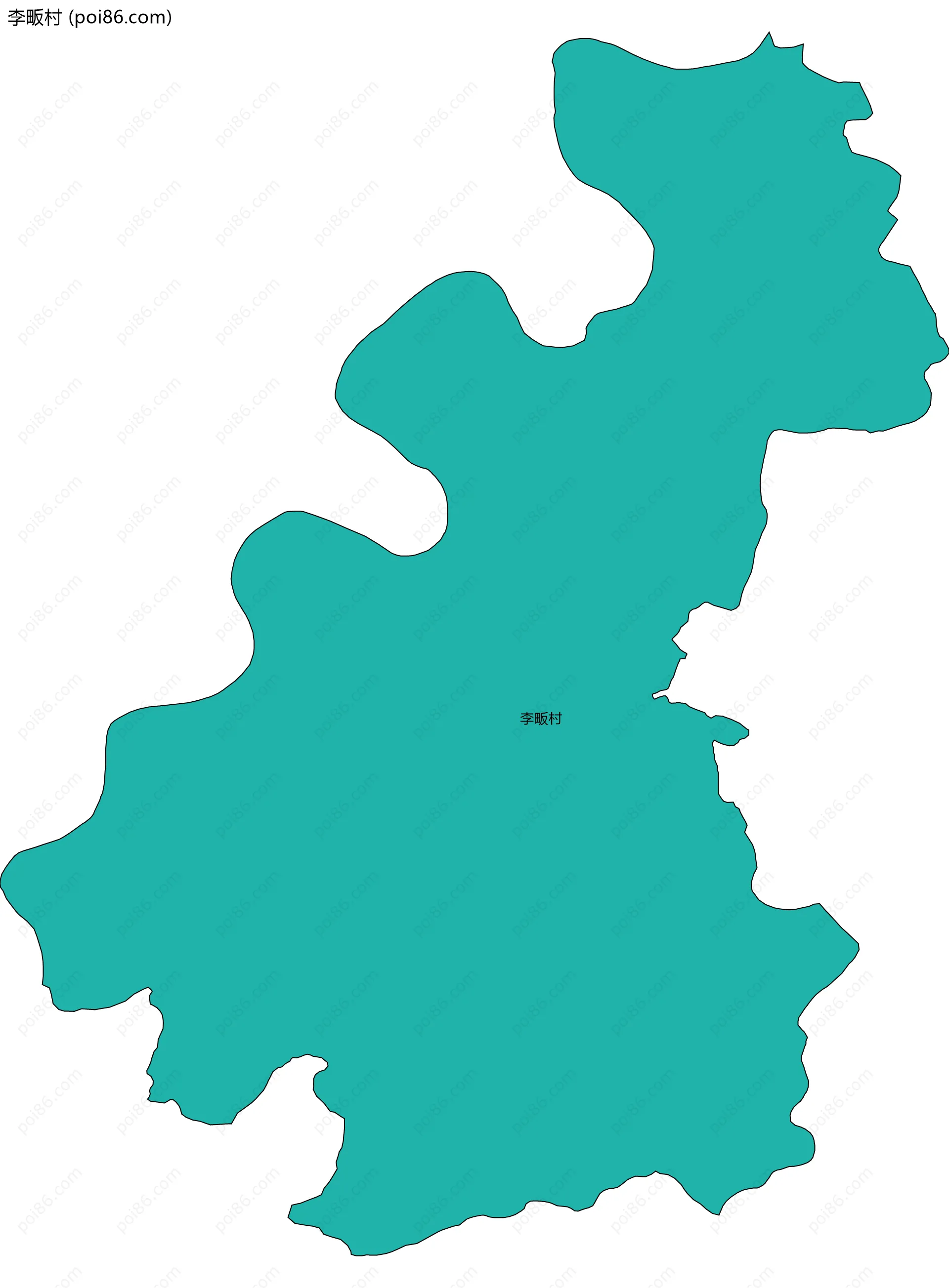 李畈村边界地图