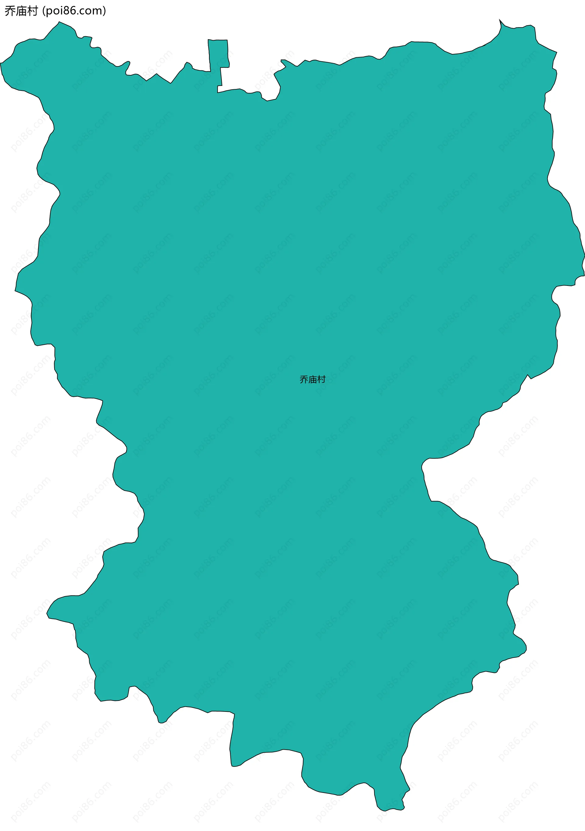 乔庙村边界地图