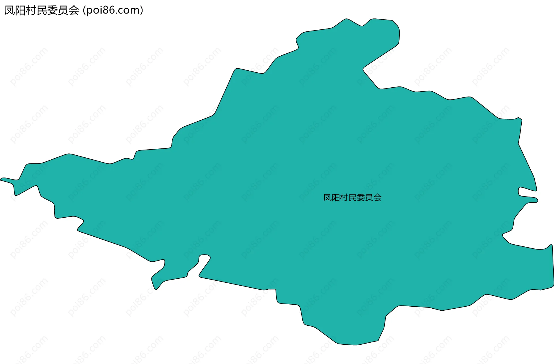 凤阳村民委员会边界地图