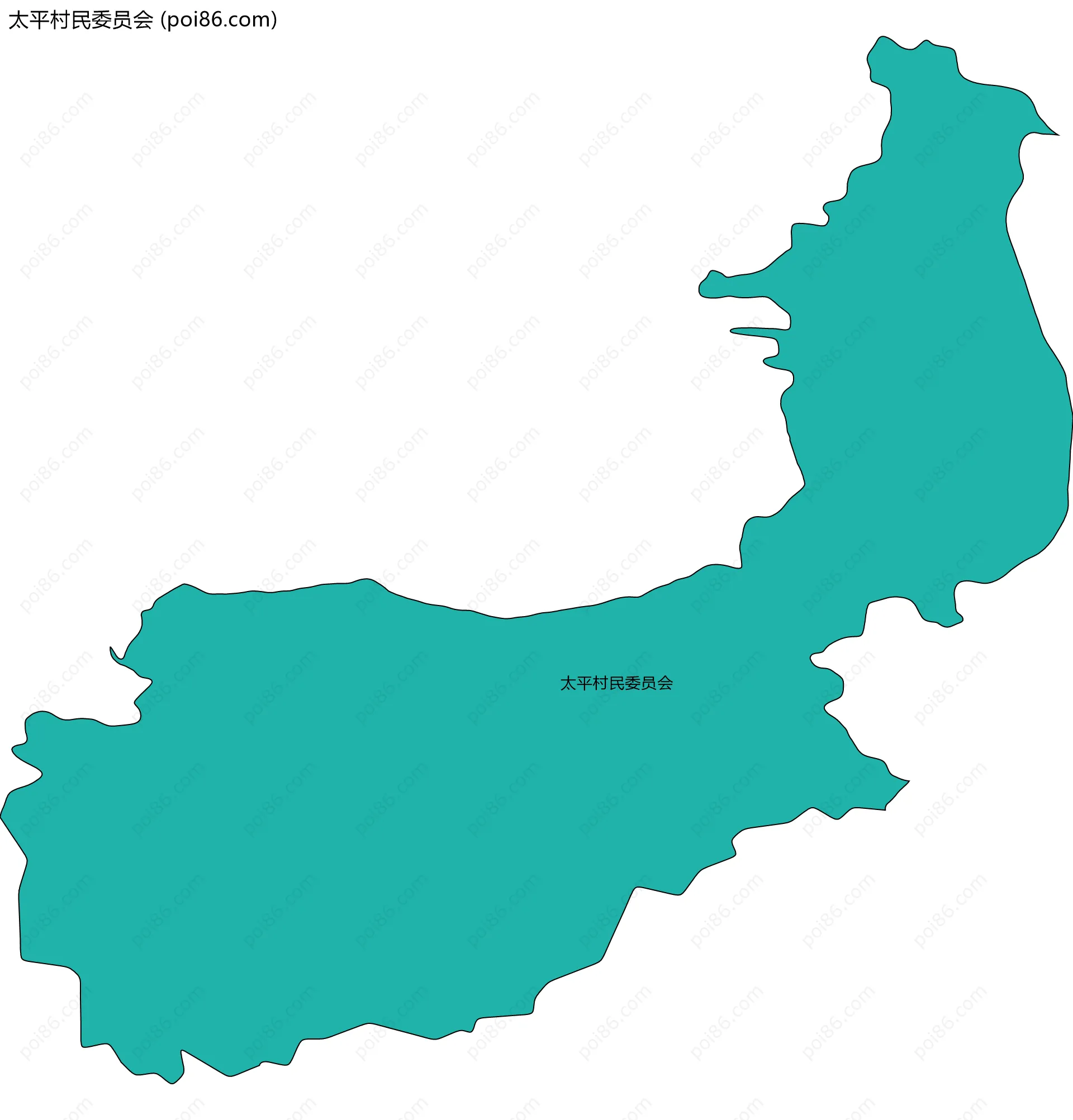 太平村民委员会边界地图