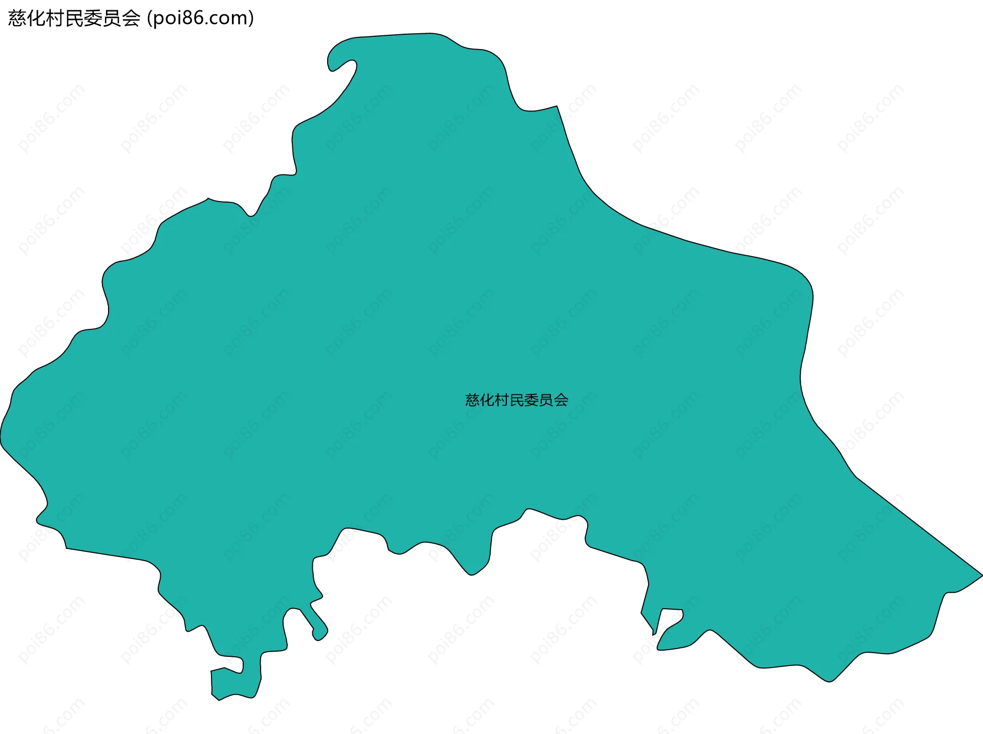 慈化村民委员会边界地图
