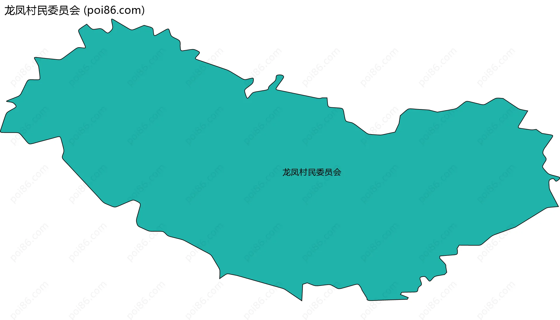 龙凤村民委员会边界地图