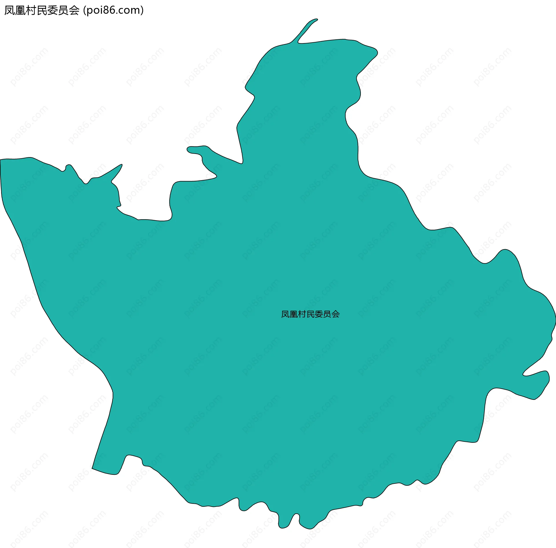 凤凰村民委员会边界地图