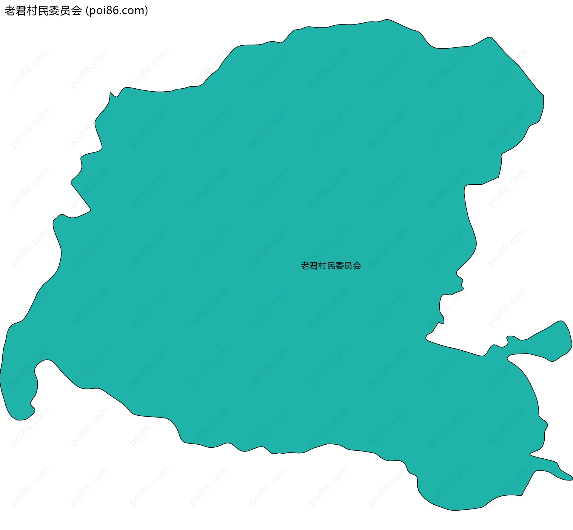 老君村民委员会边界地图