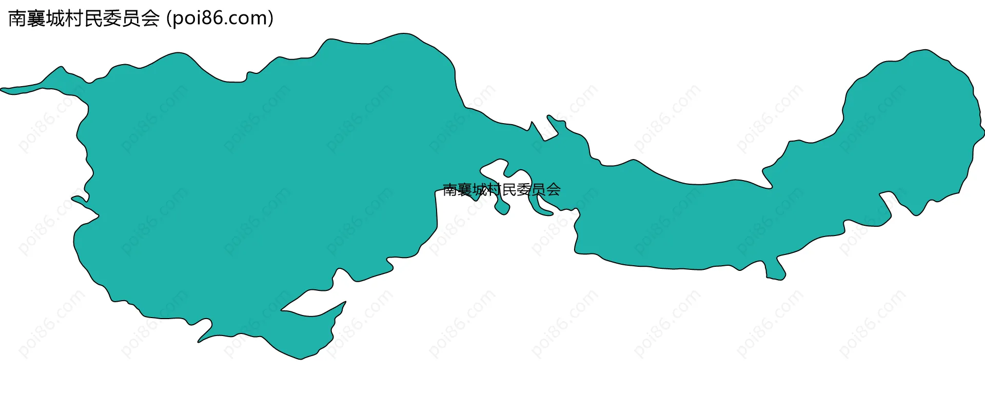 南襄城村民委员会边界地图
