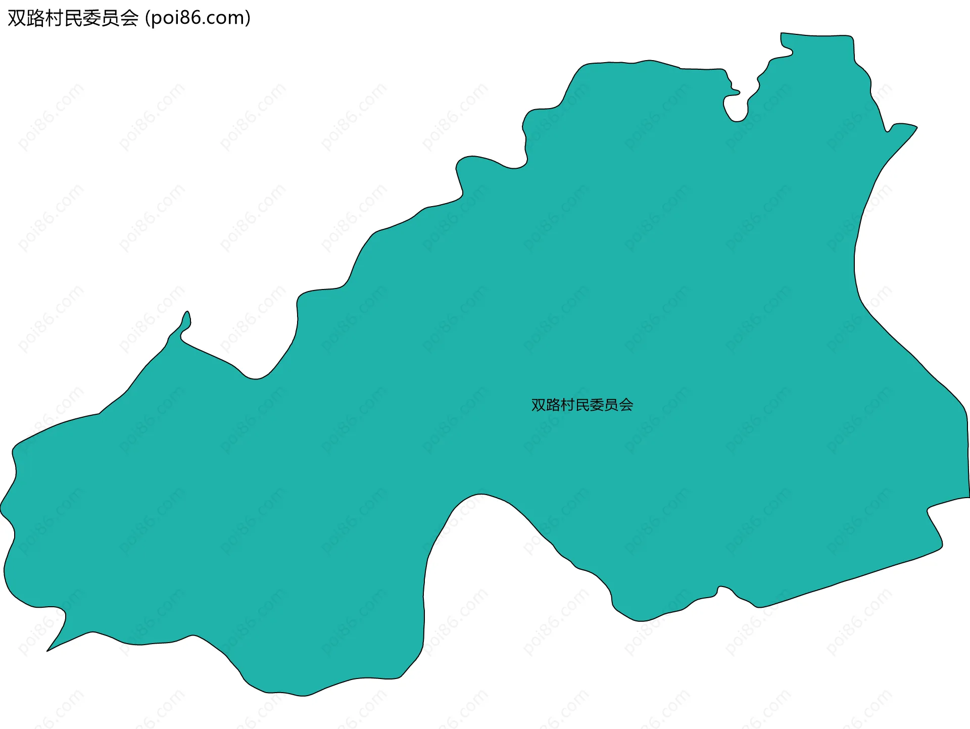 双路村民委员会边界地图
