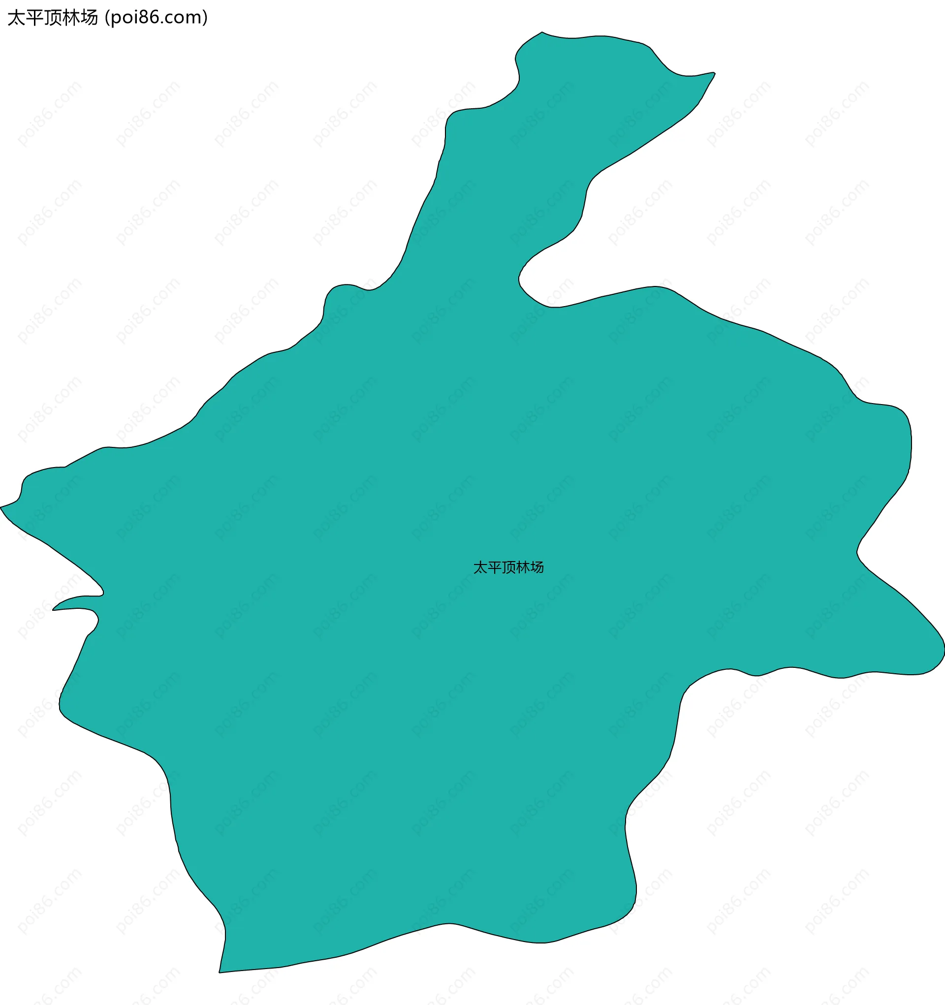 太平顶林场边界地图