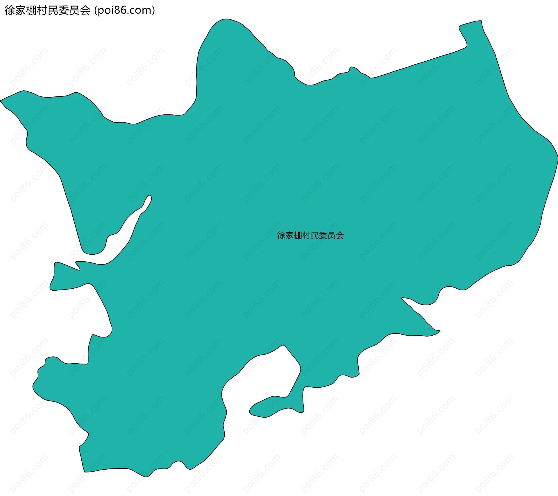 徐家棚村民委员会边界地图