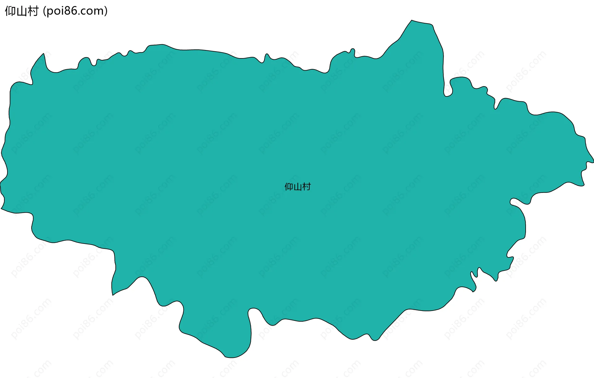 仰山村边界地图