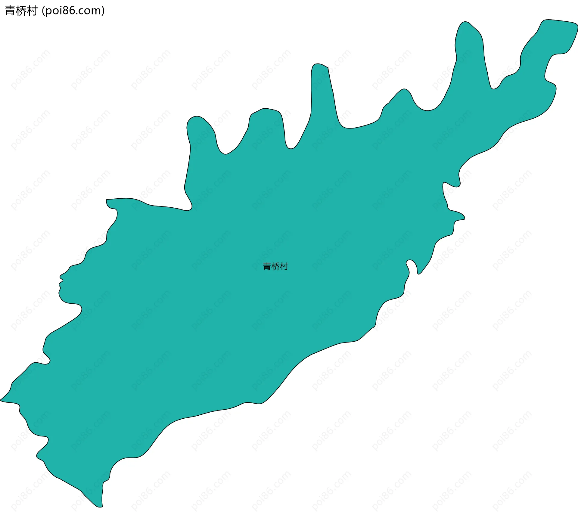 青桥村边界地图