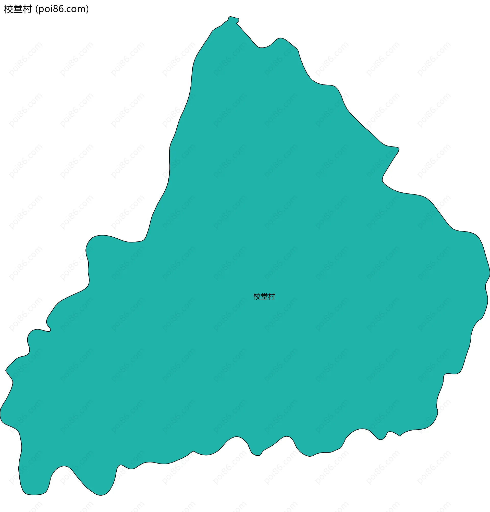 校堂村边界地图