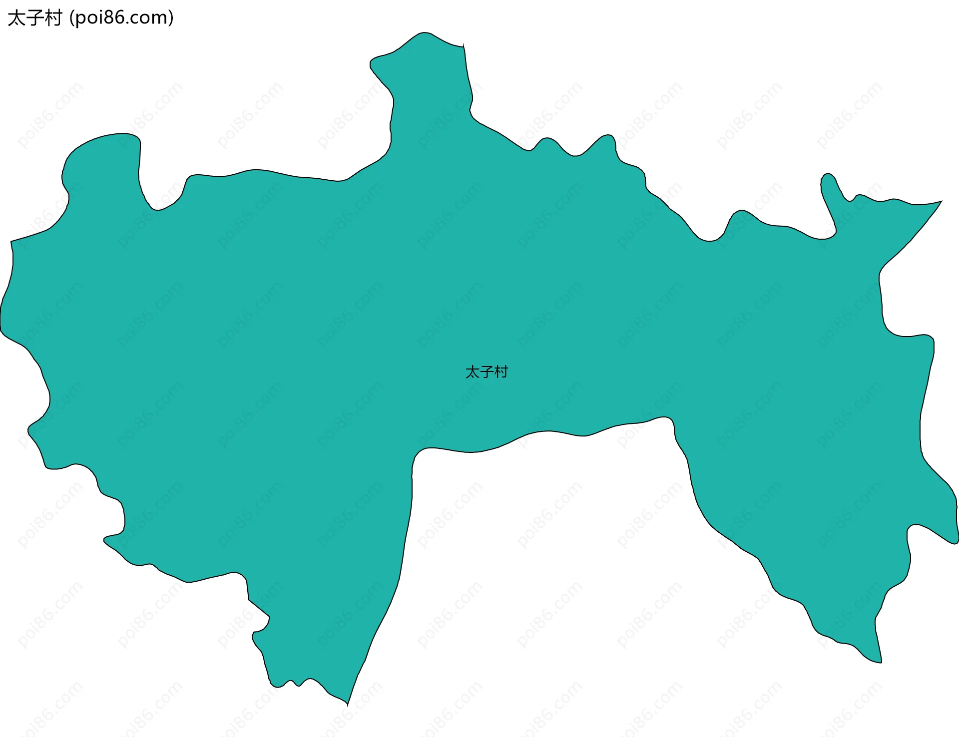 太子村边界地图