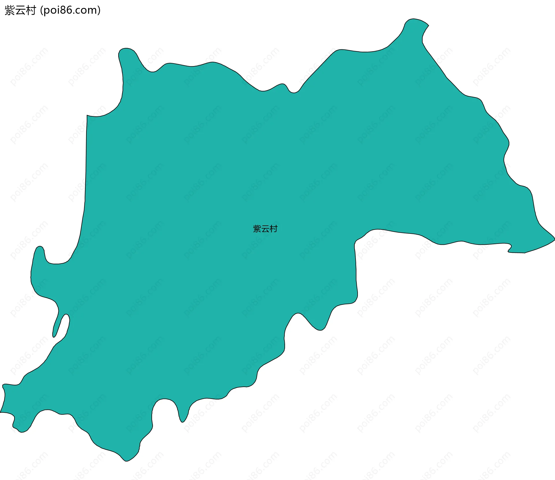 紫云村边界地图