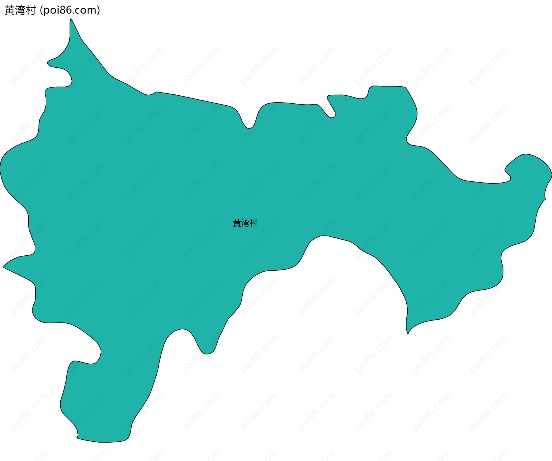 黄湾村边界地图