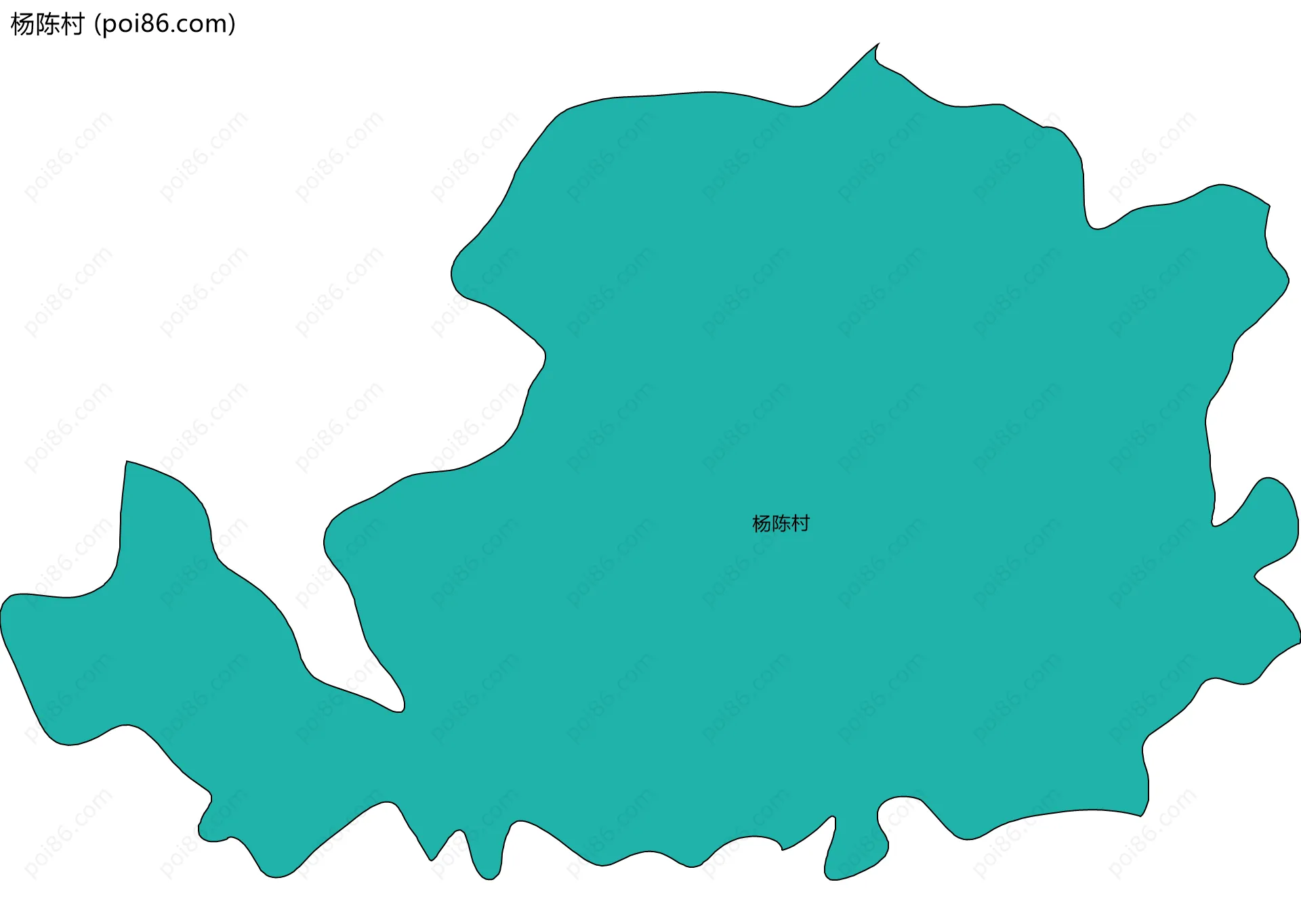 杨陈村边界地图