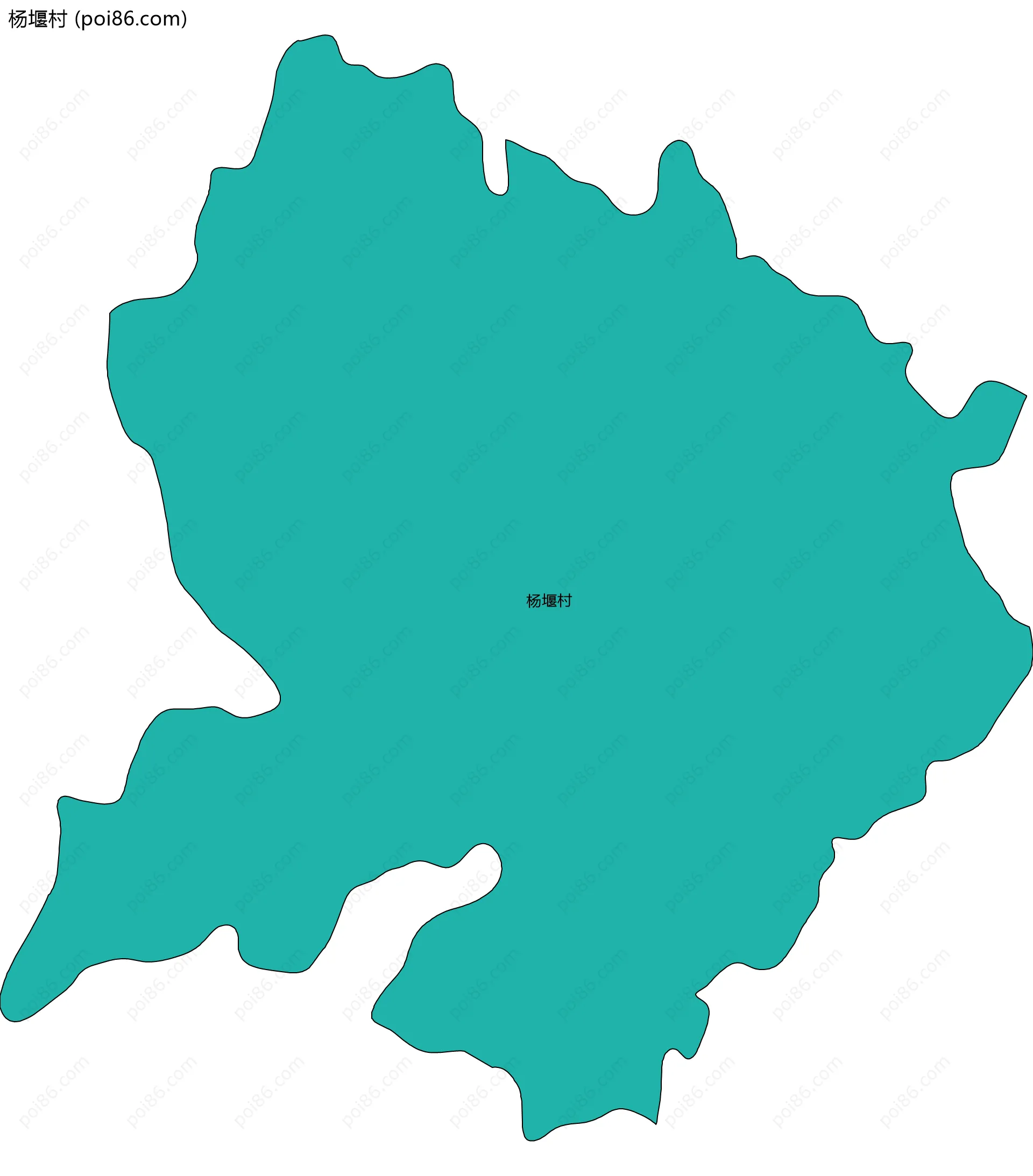 杨堰村边界地图