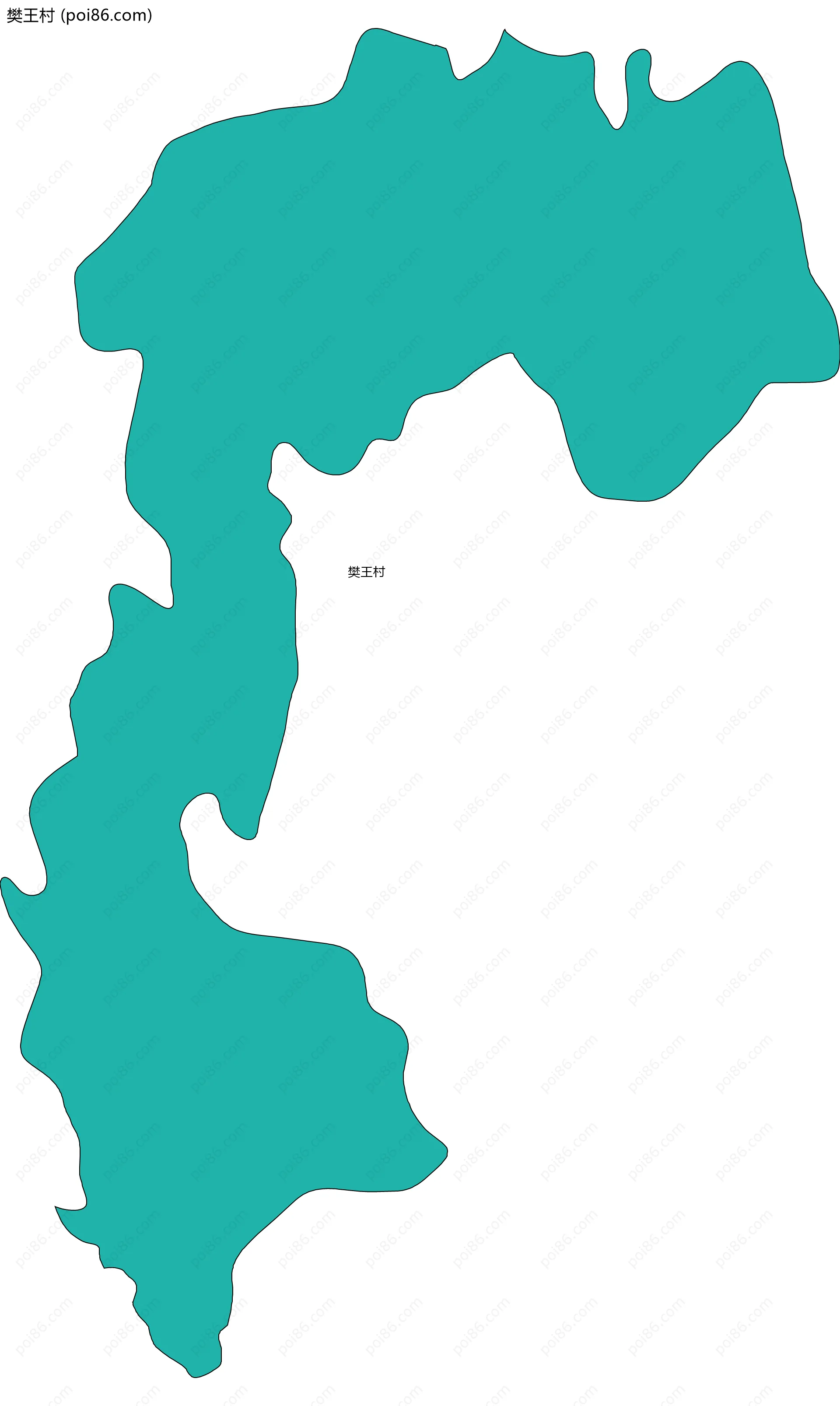 樊王村边界地图