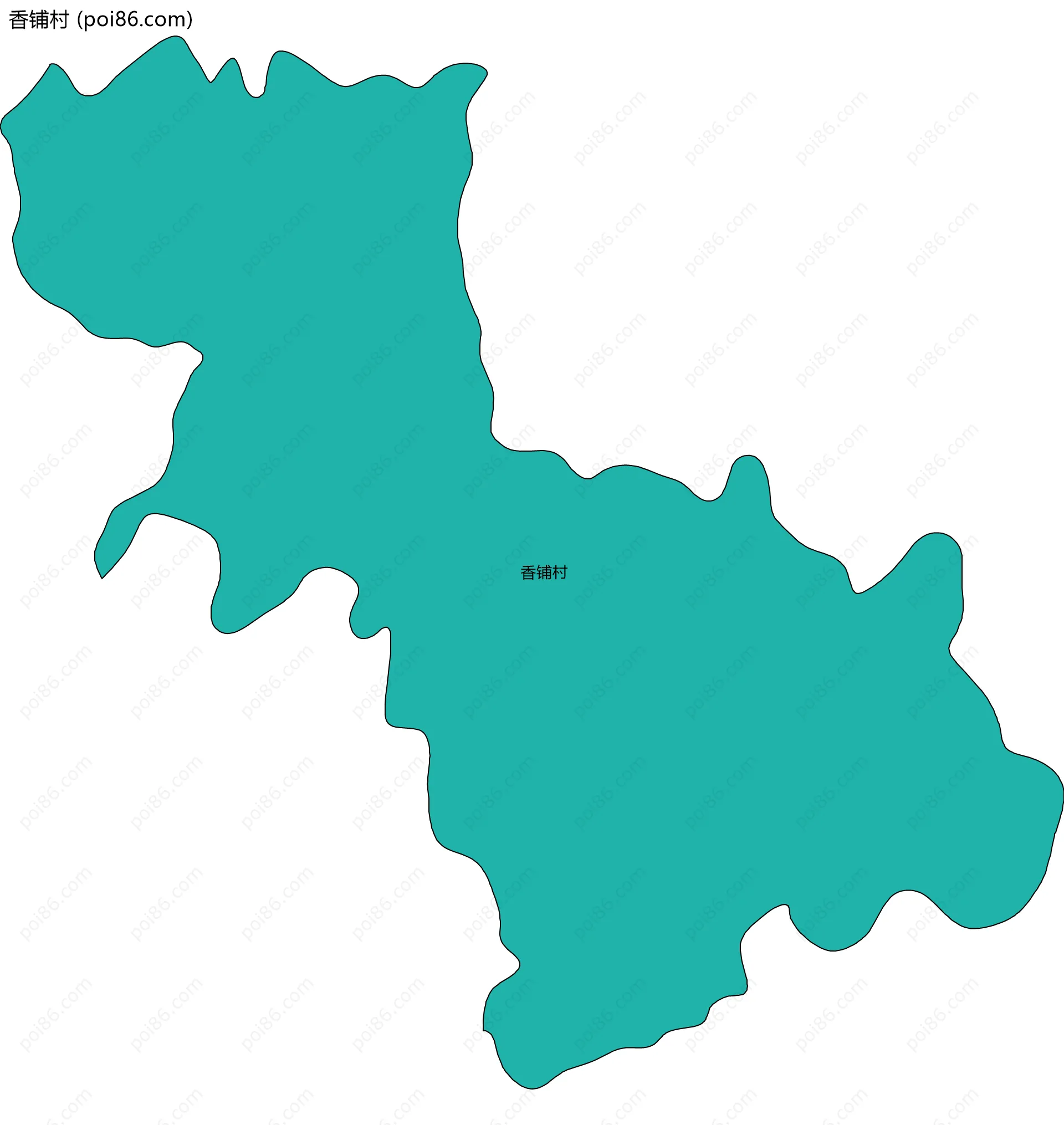 香铺村边界地图