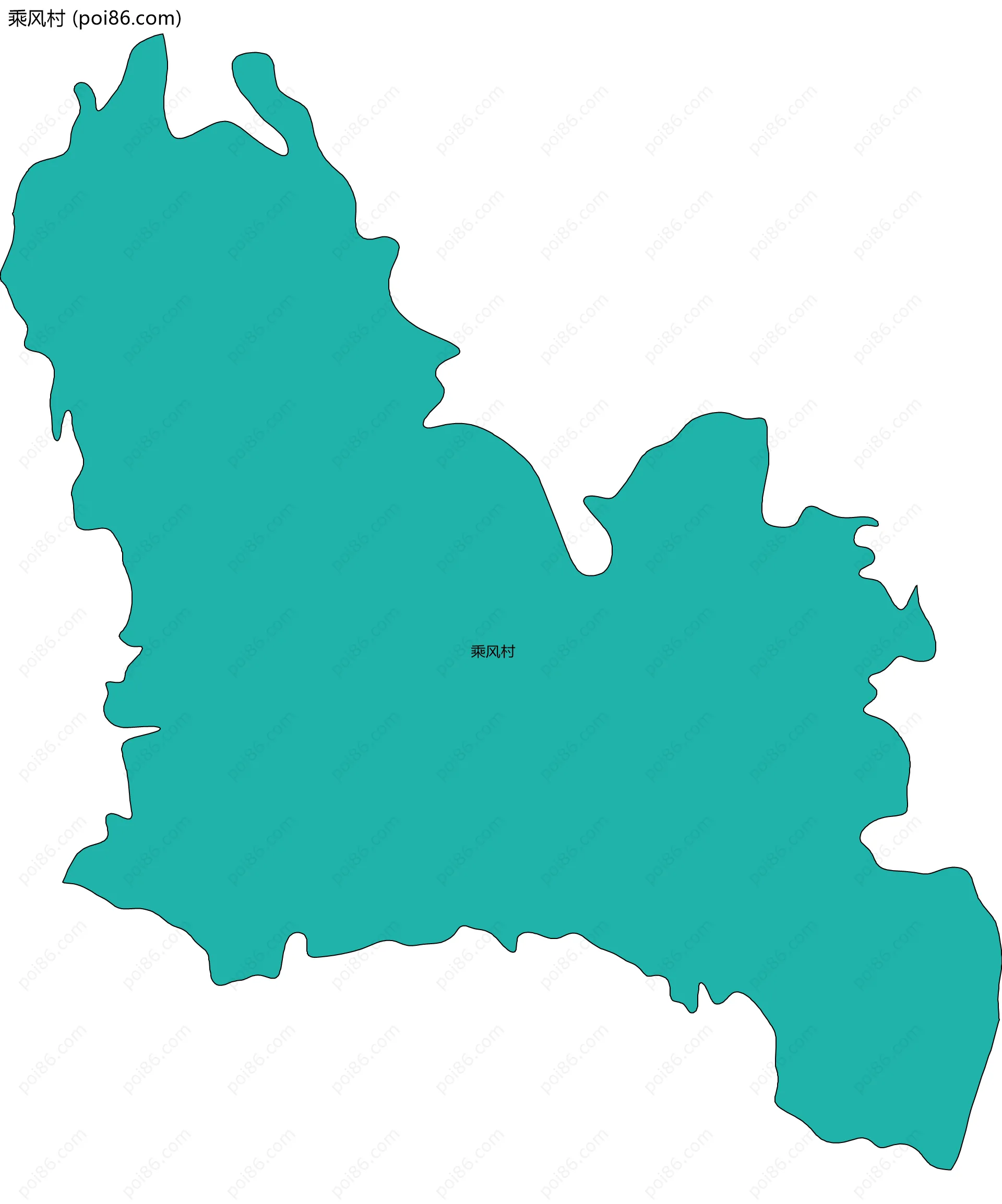 乘风村边界地图