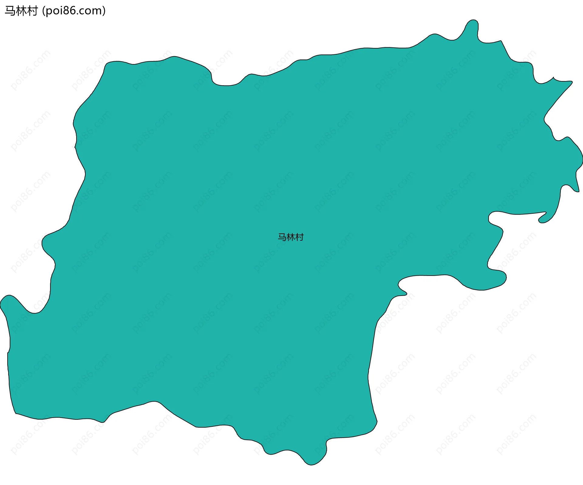 马林村边界地图