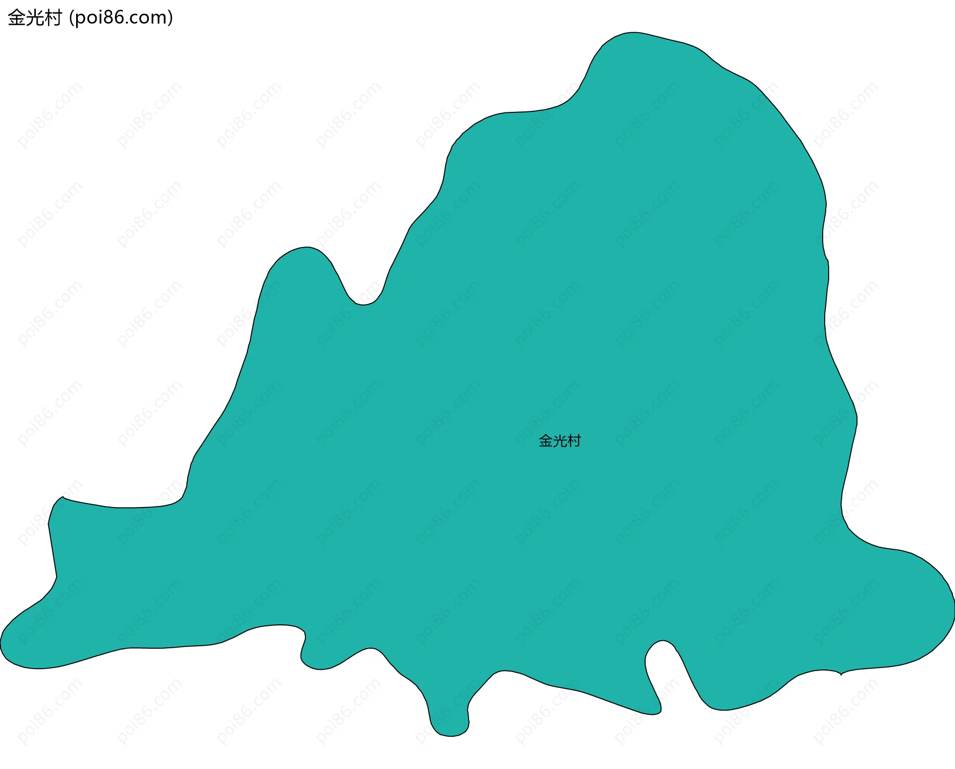 金光村边界地图