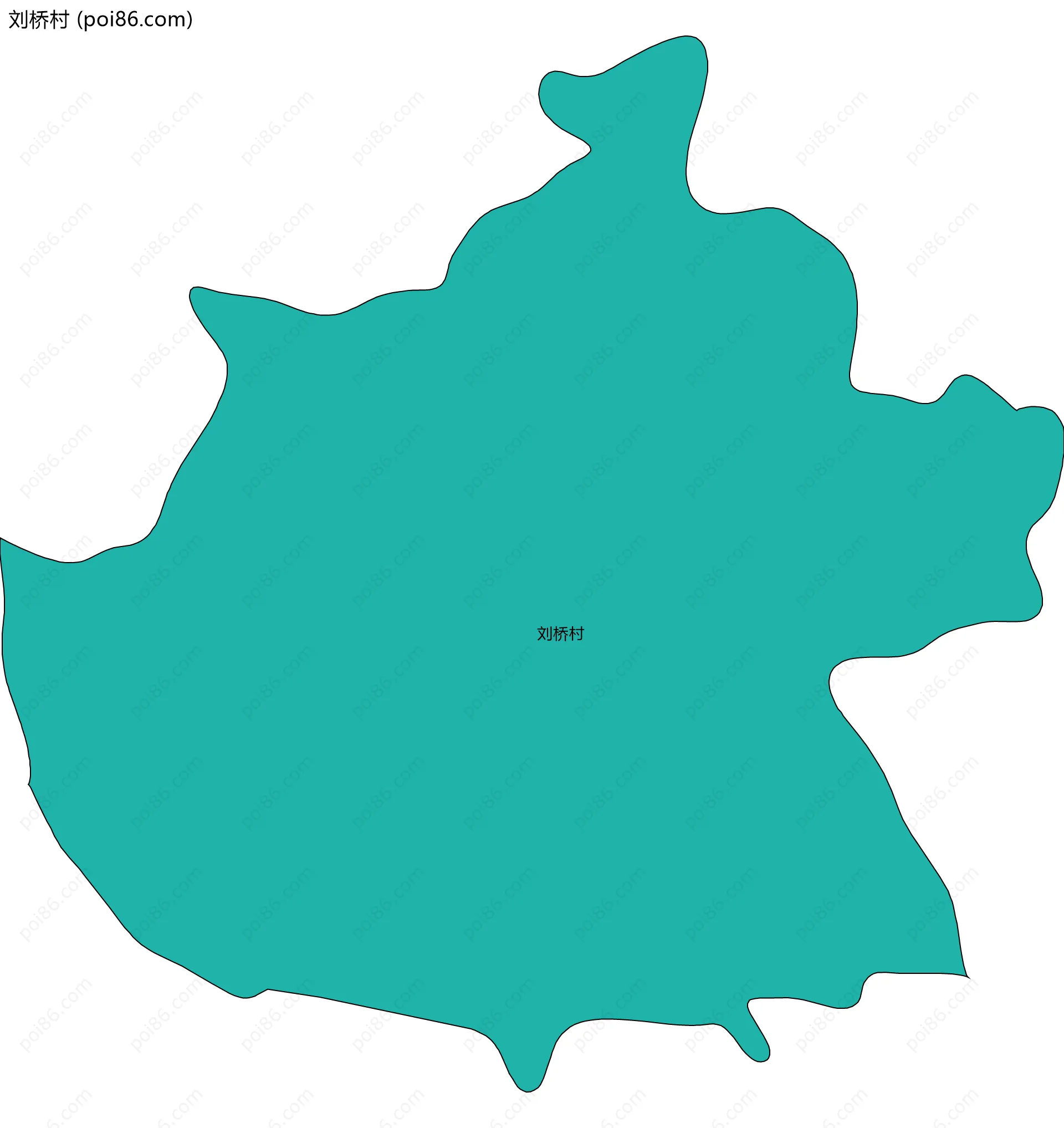 刘桥村边界地图