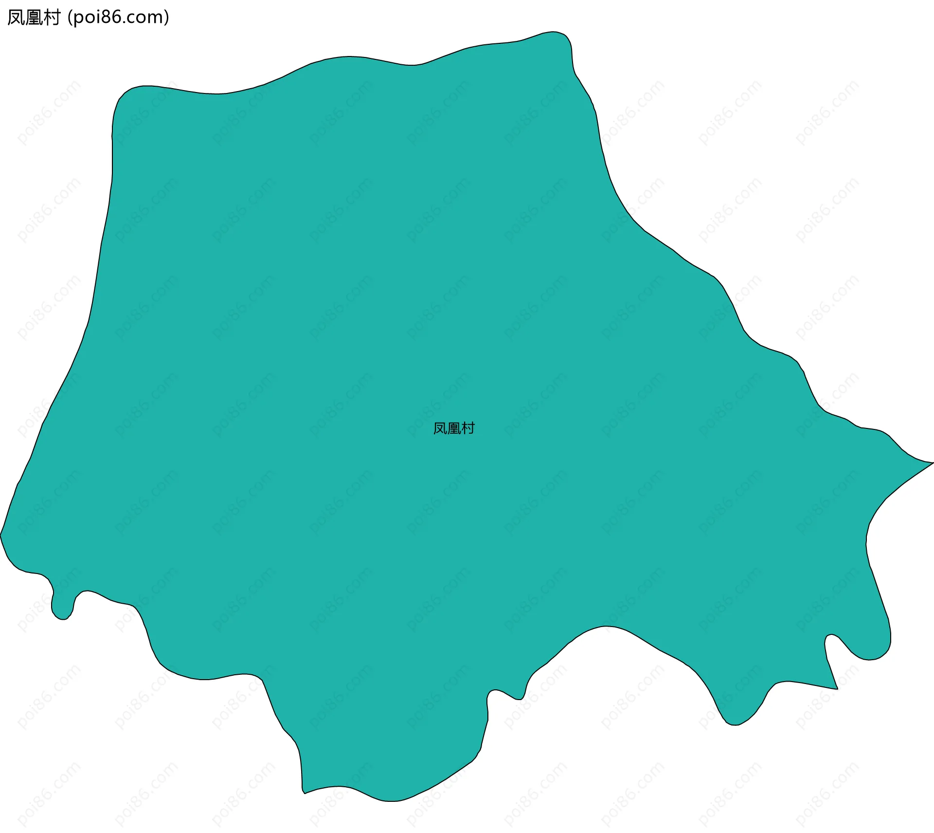 凤凰村边界地图