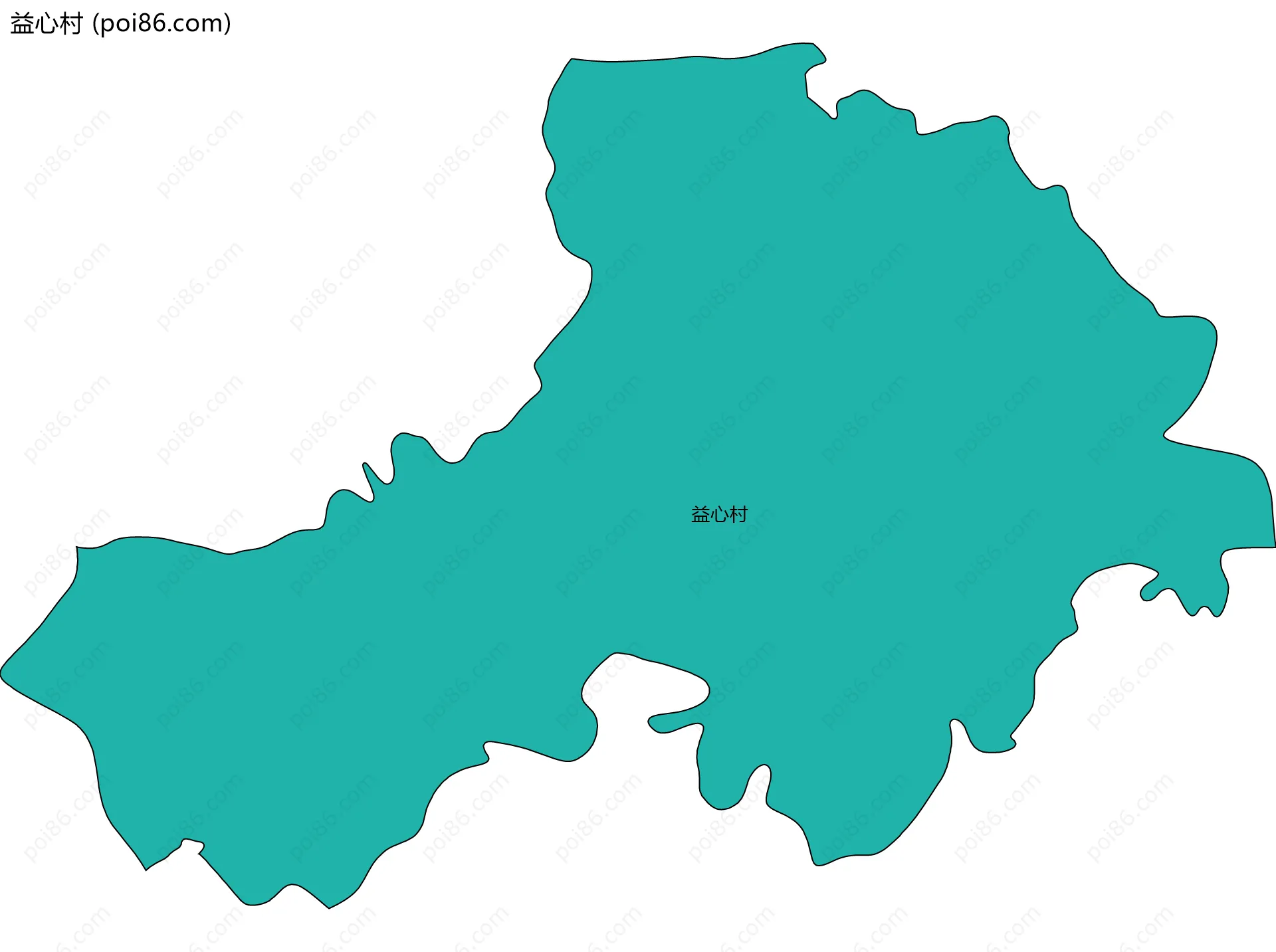 益心村边界地图
