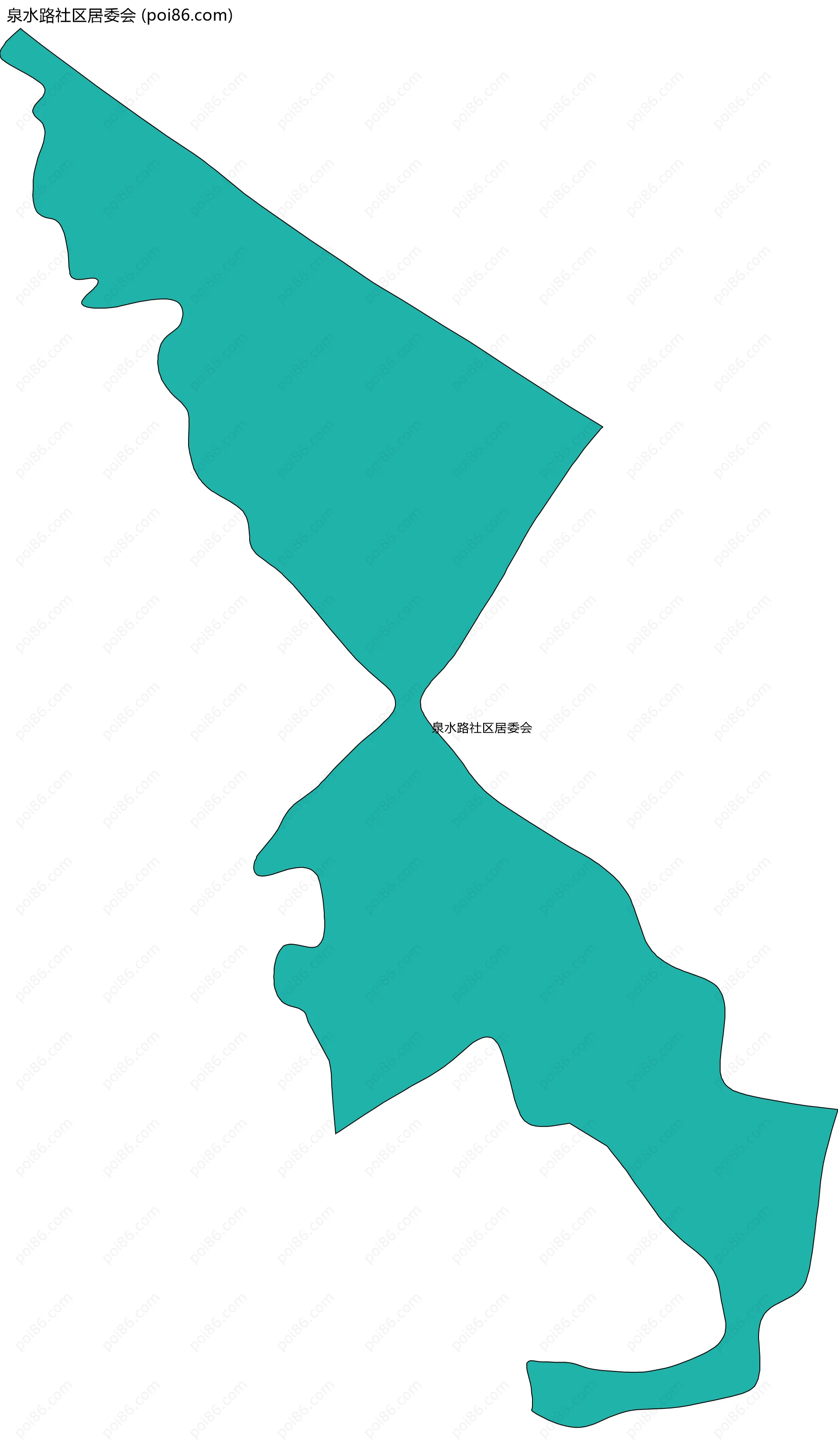 泉水路社区居委会边界地图