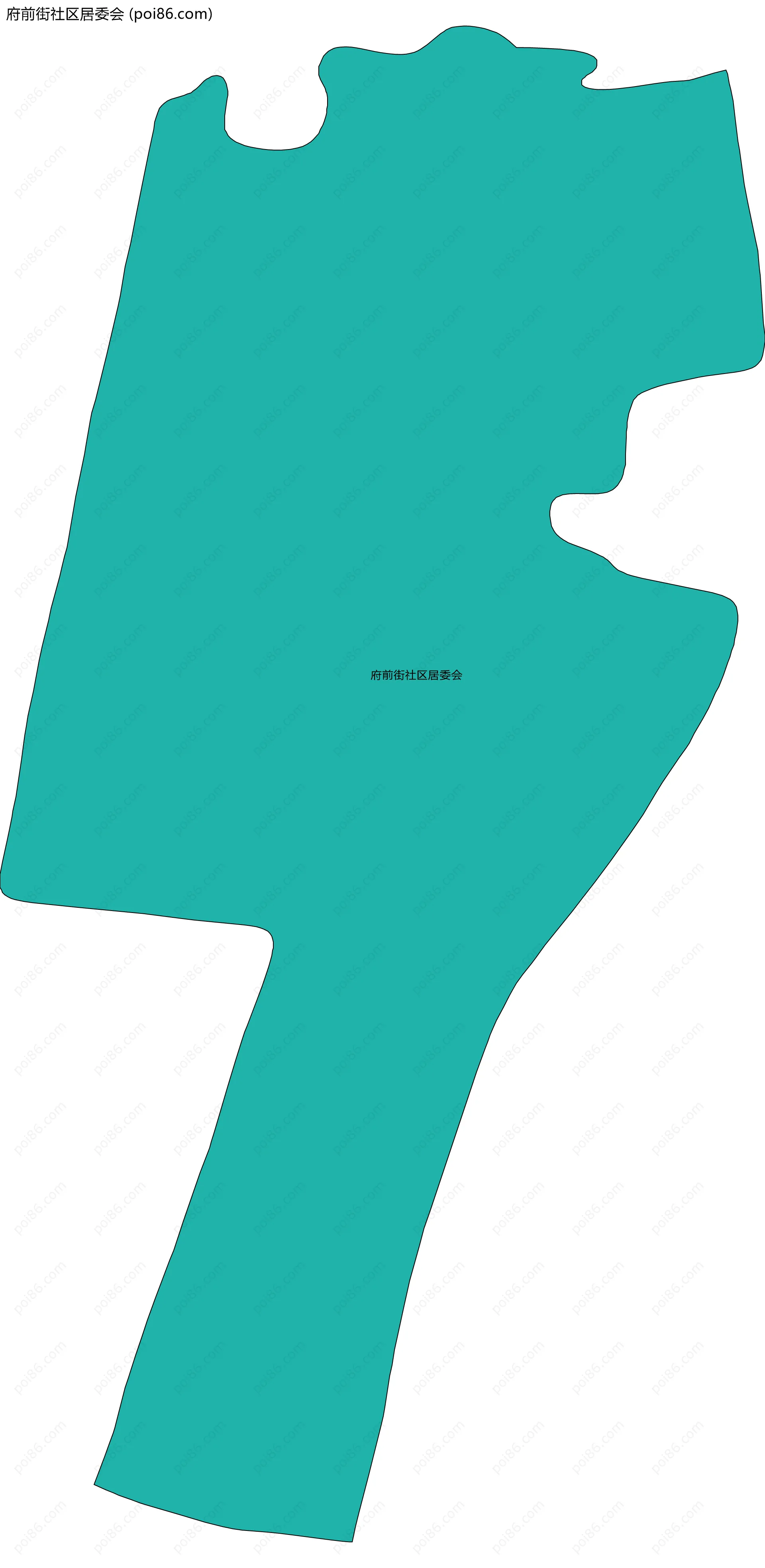 府前街社区居委会边界地图