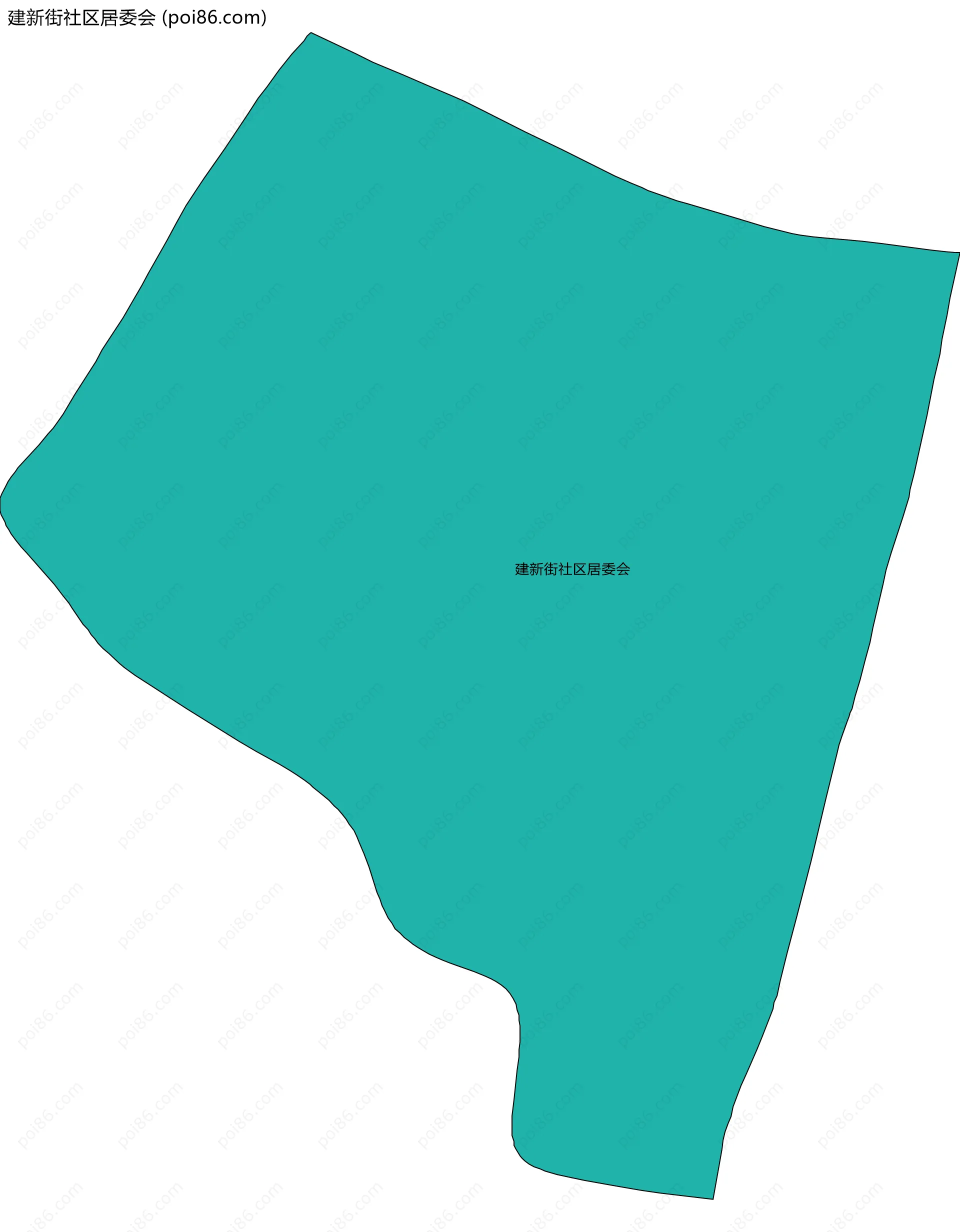 建新街社区居委会边界地图