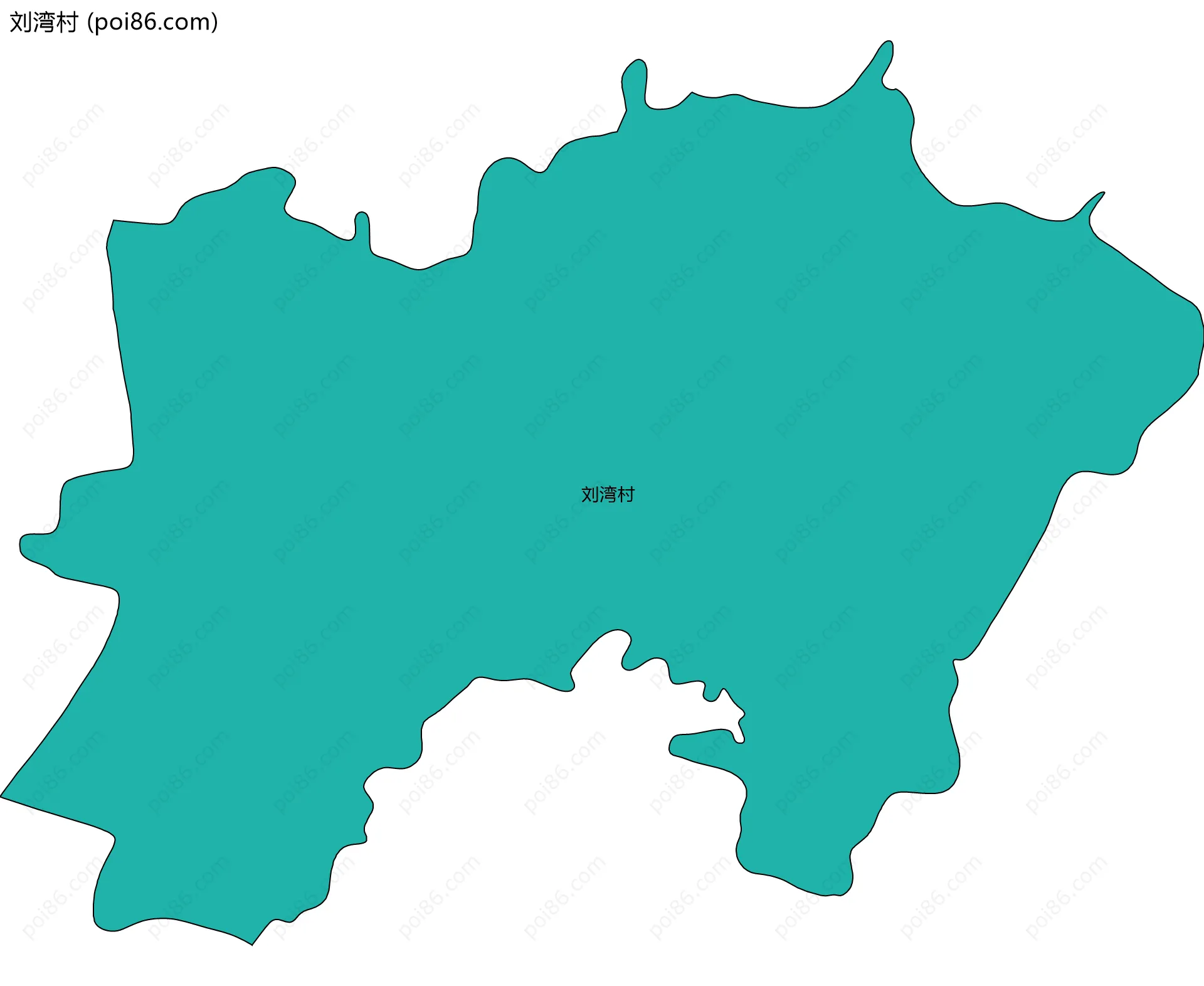 刘湾村边界地图