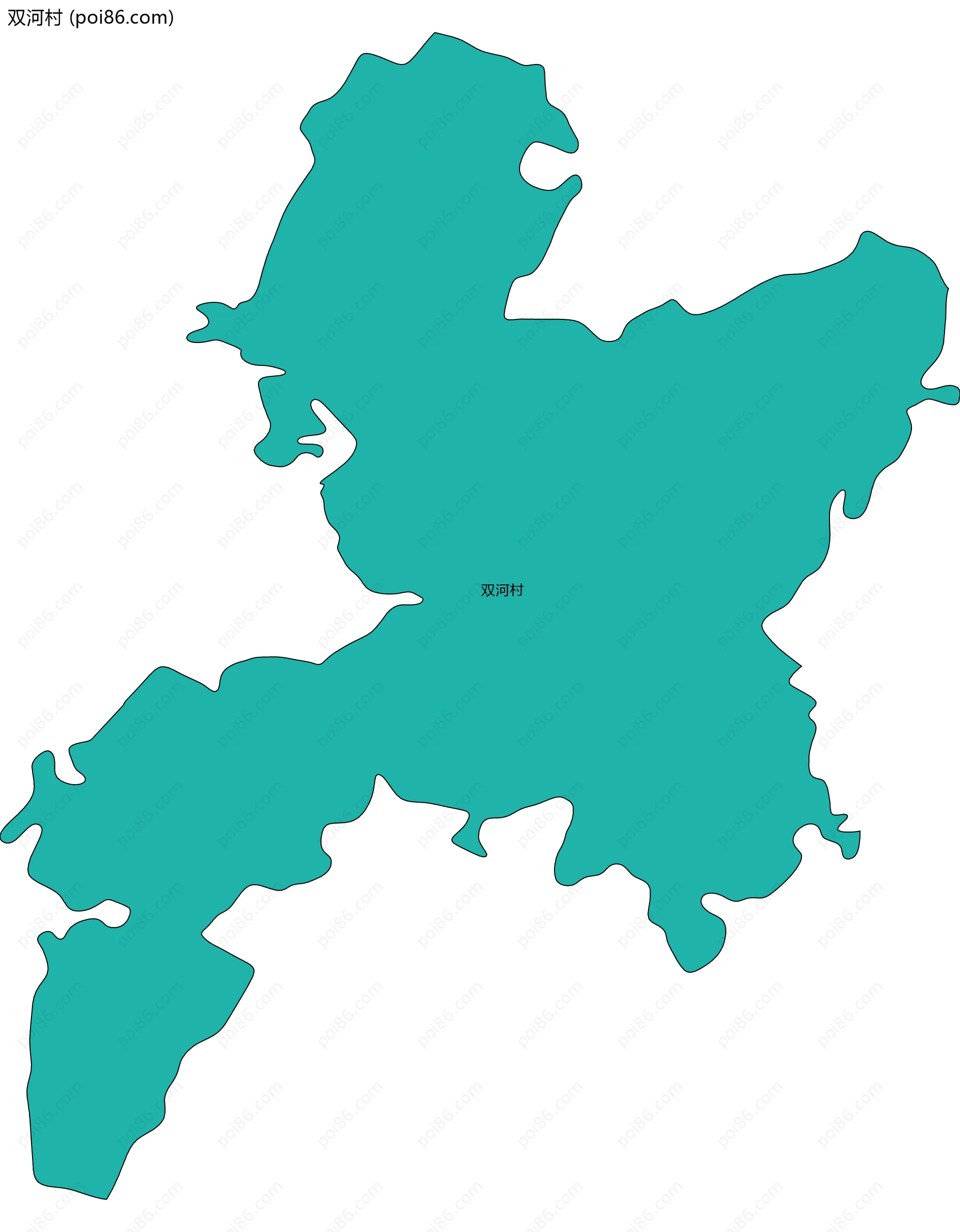 双河村边界地图