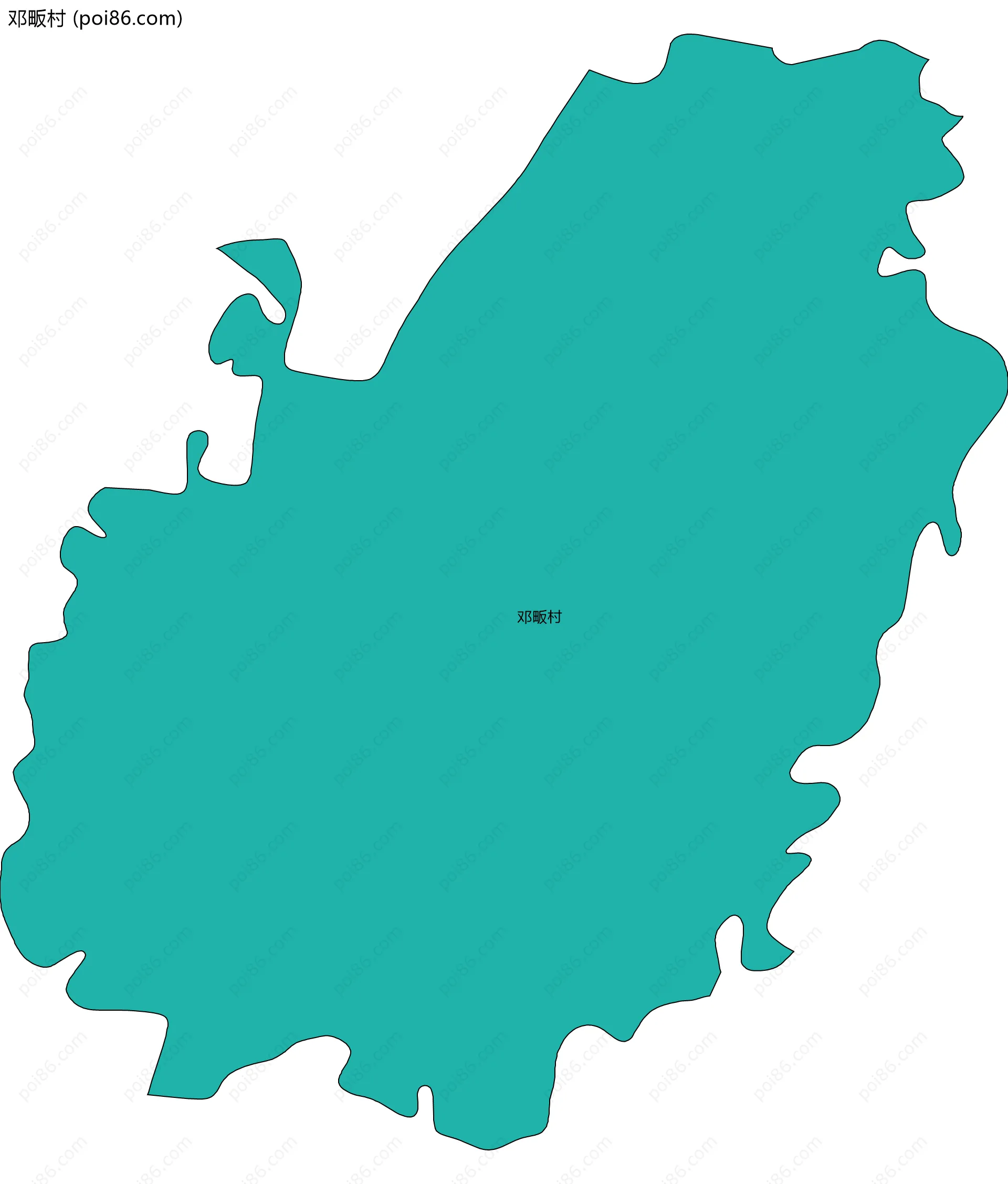 邓畈村边界地图