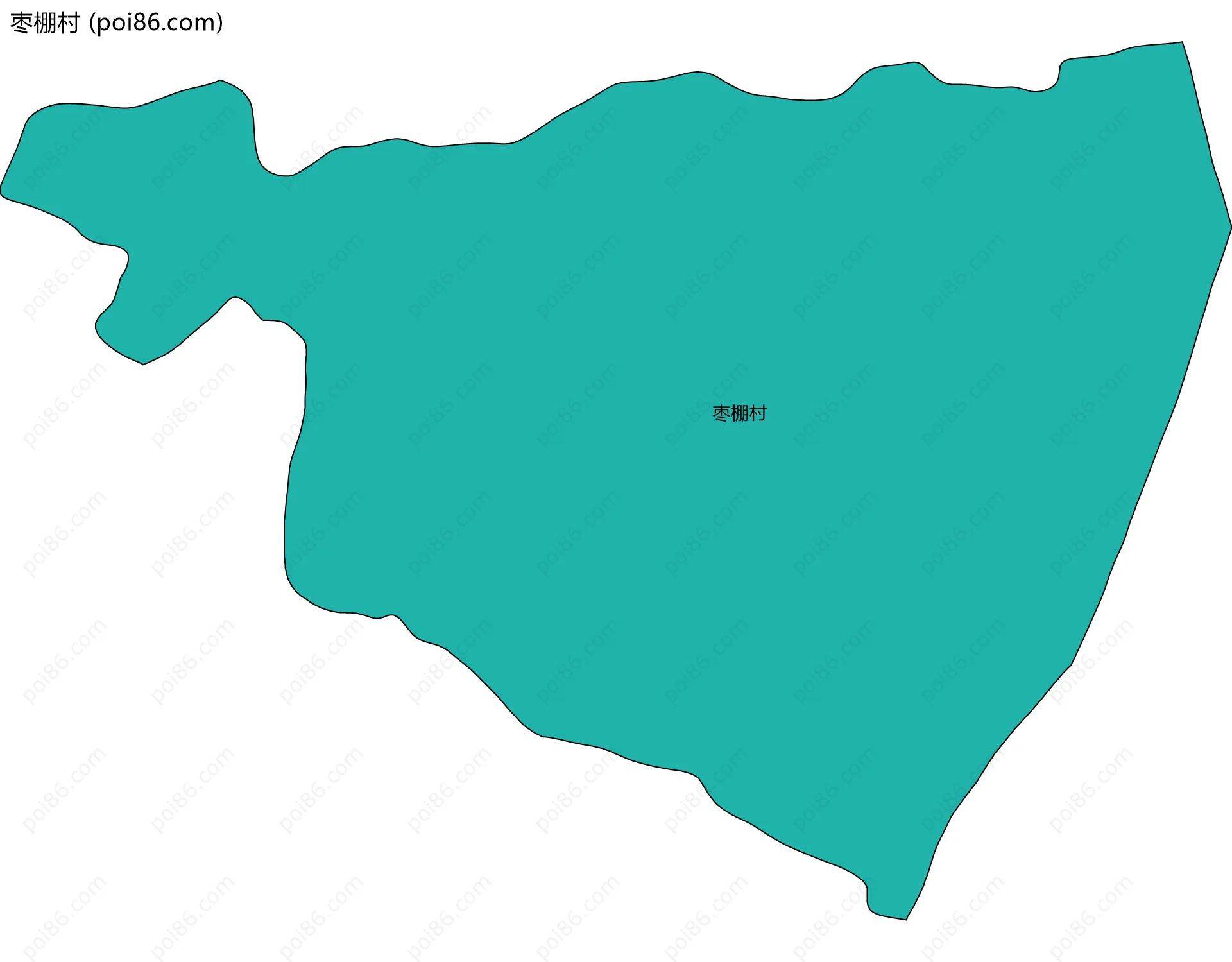 枣棚村边界地图