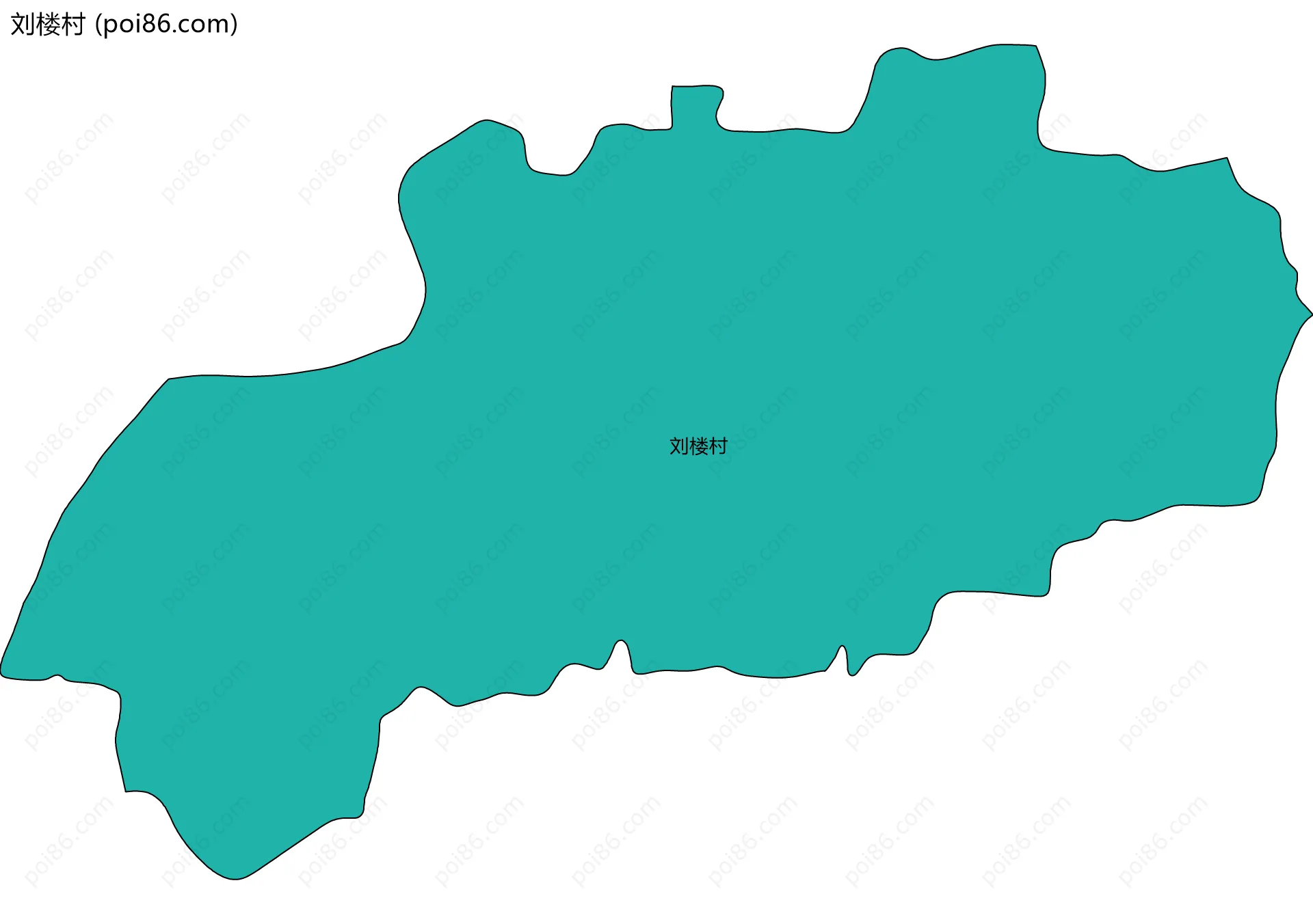 刘楼村边界地图