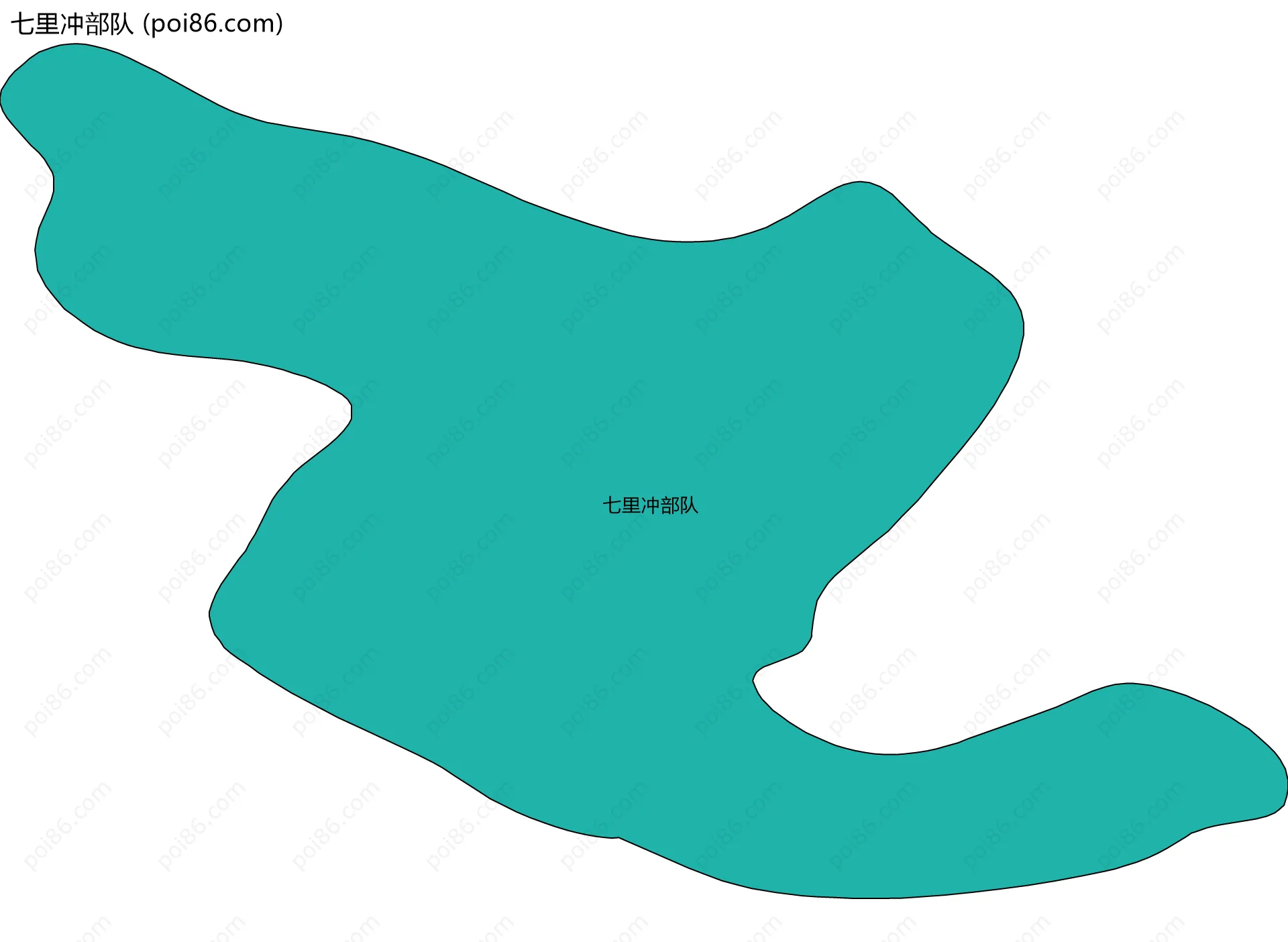 七里冲部队边界地图