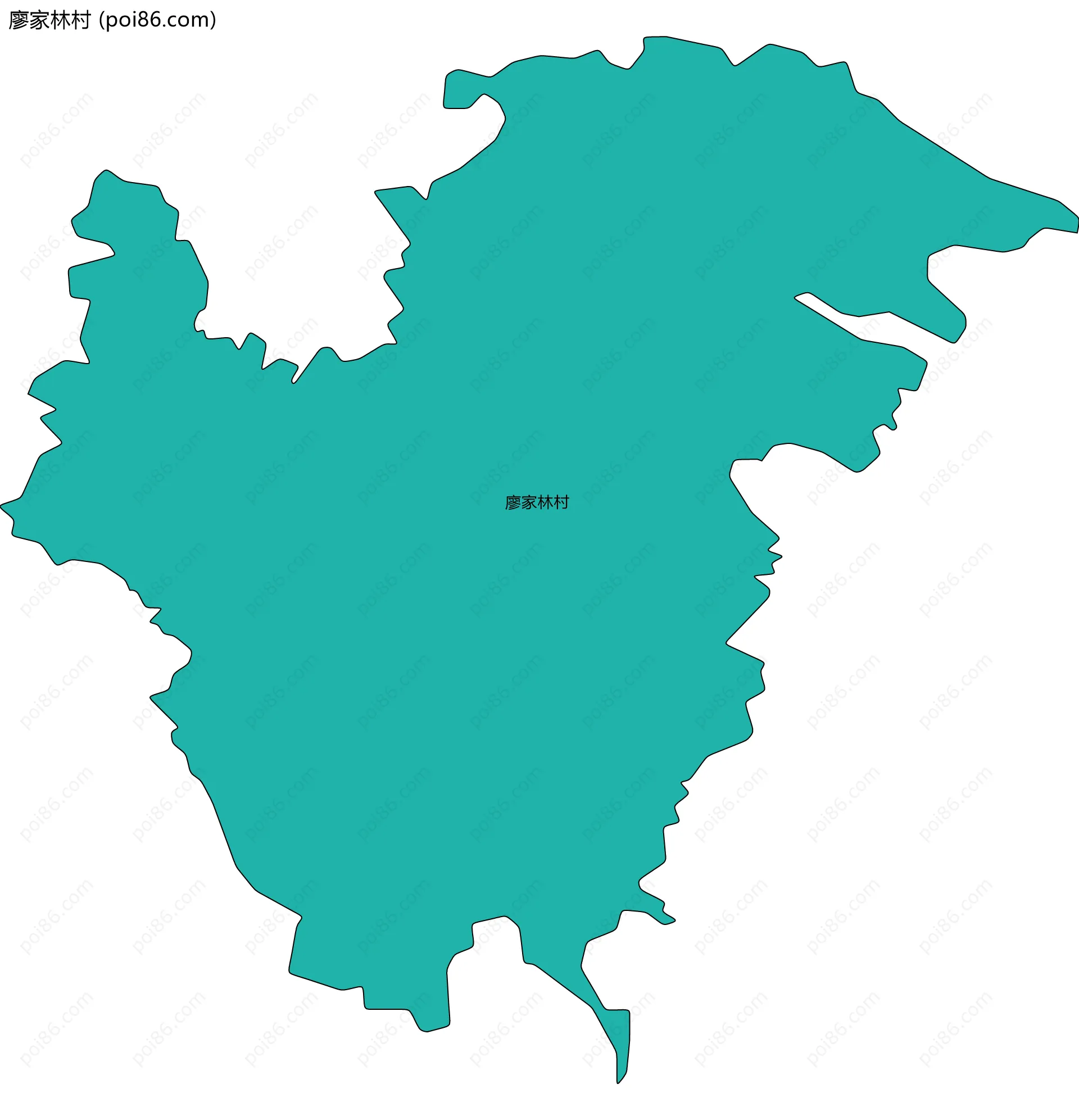 廖家林村边界地图