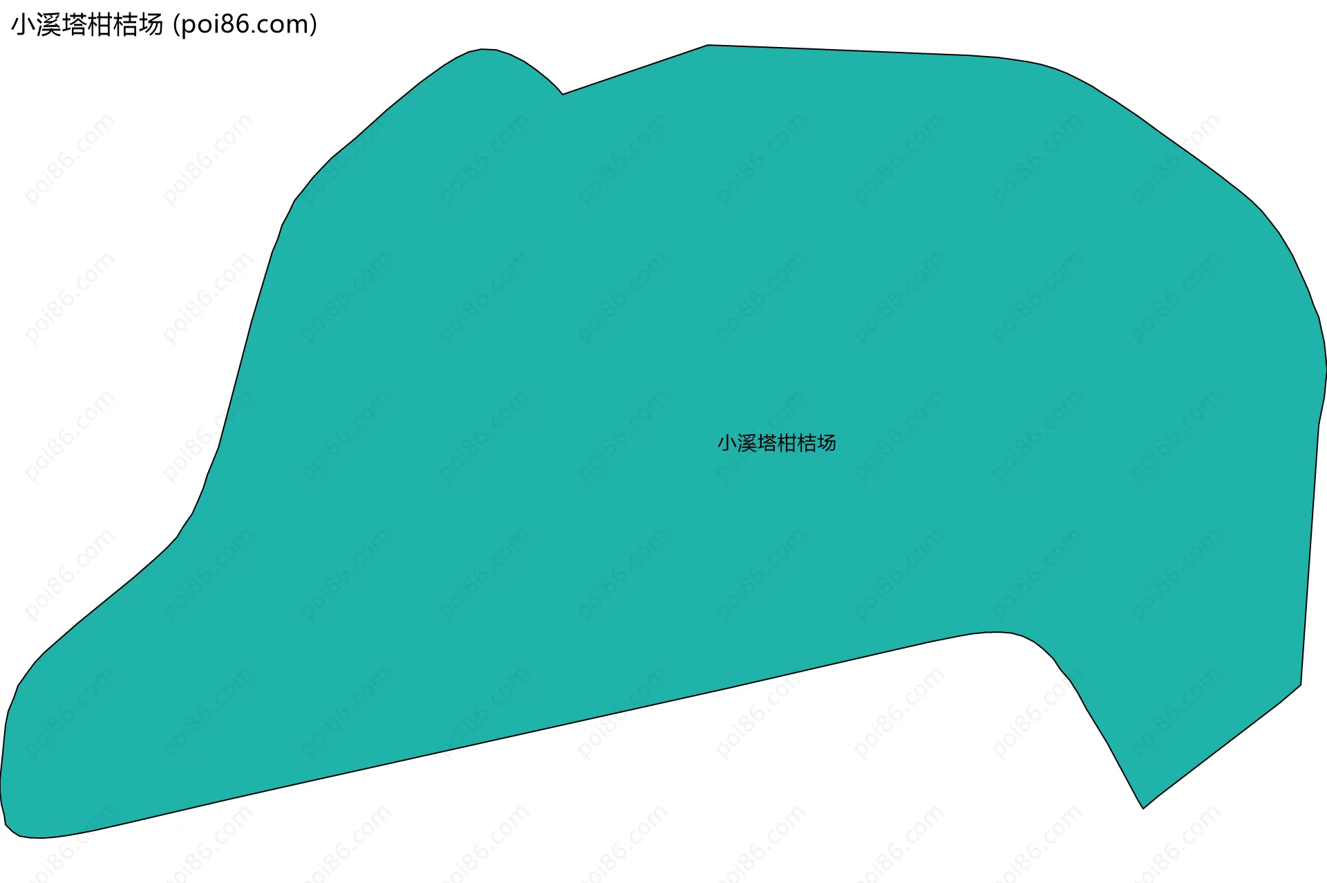 小溪塔柑桔场边界地图