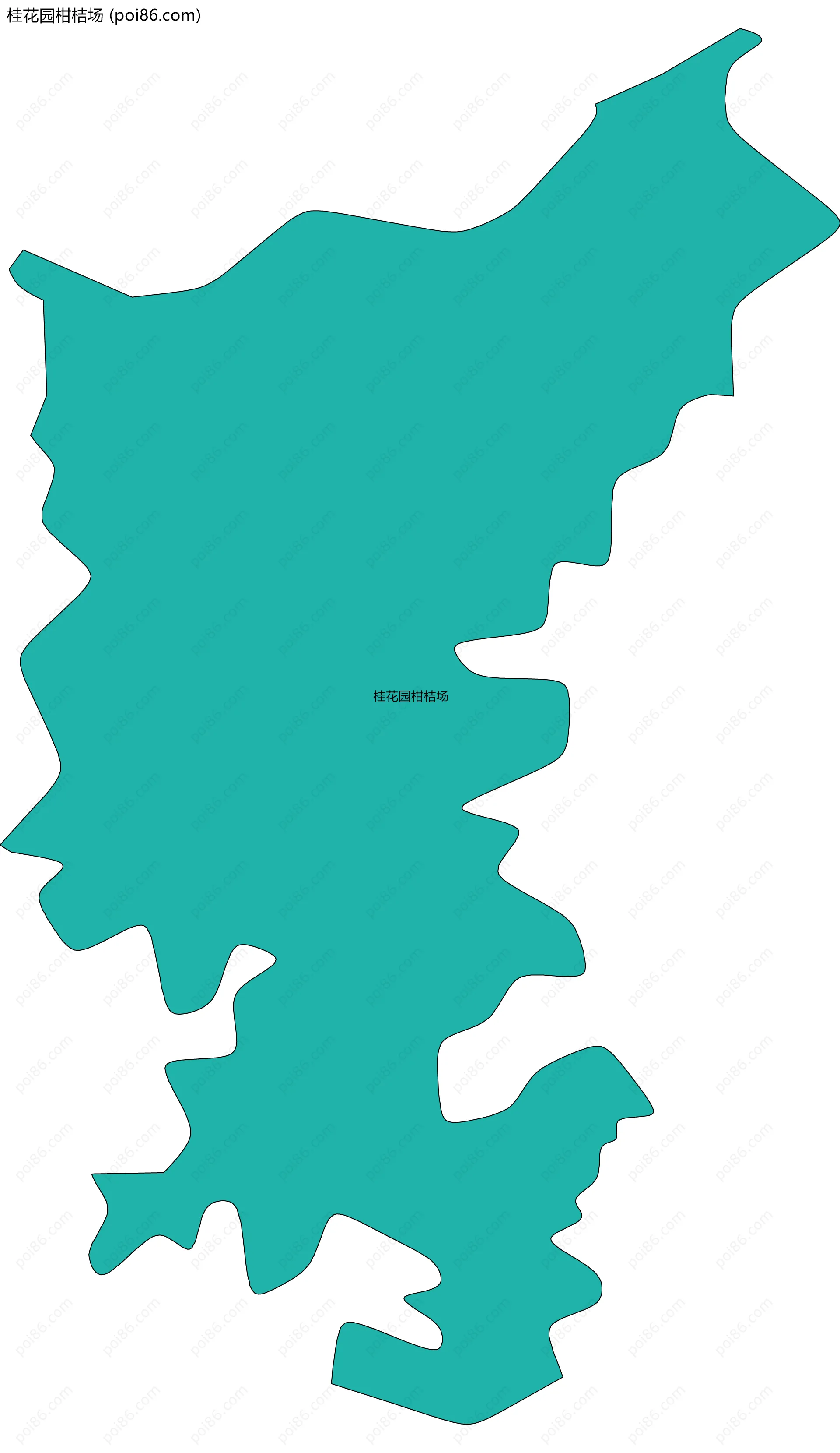 桂花园柑桔场边界地图