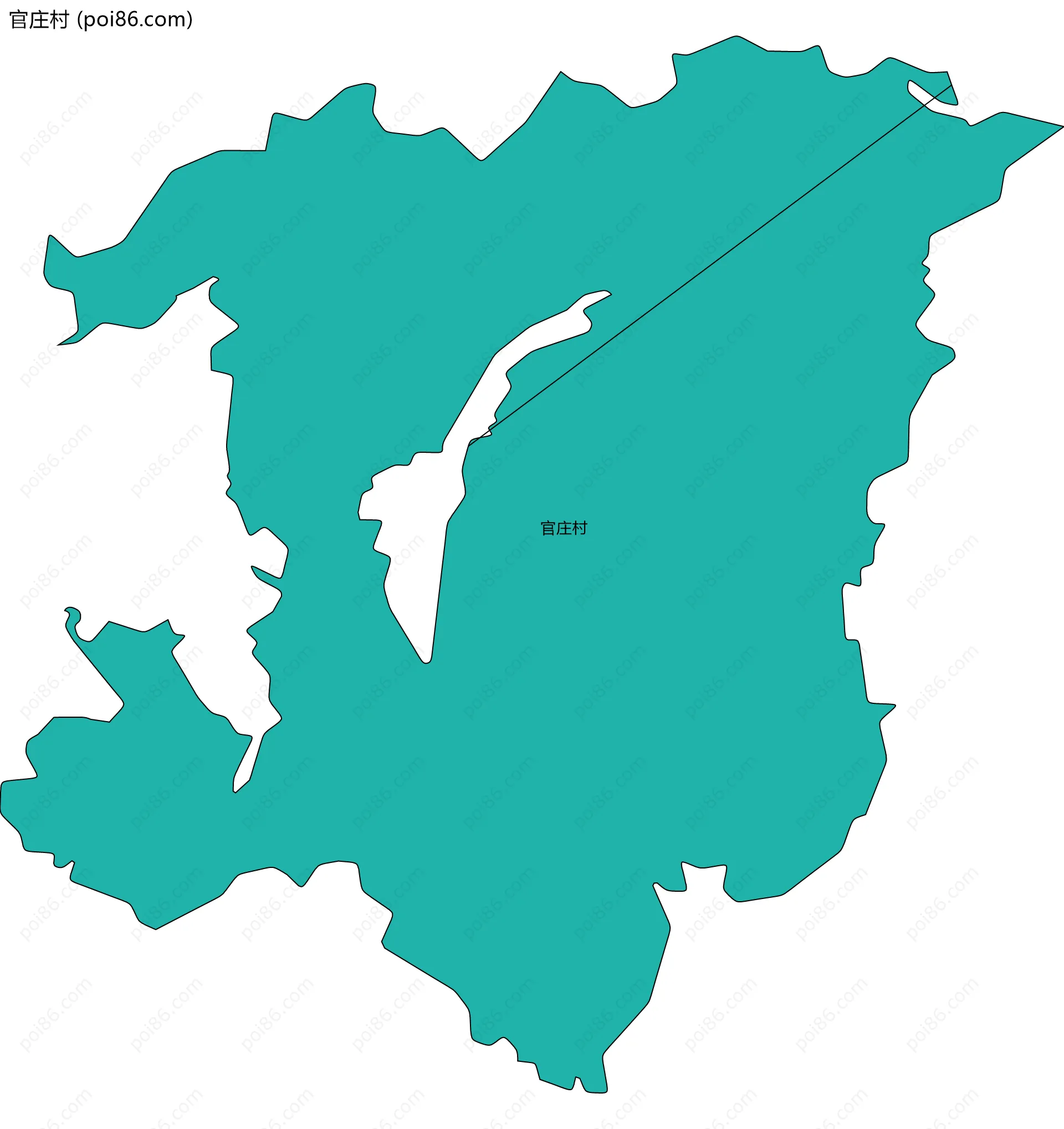 官庄村边界地图