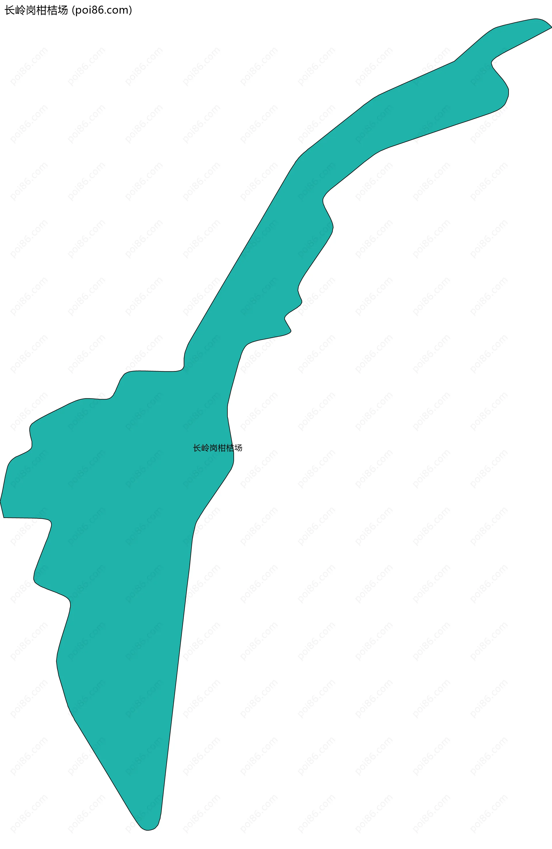 长岭岗柑桔场边界地图