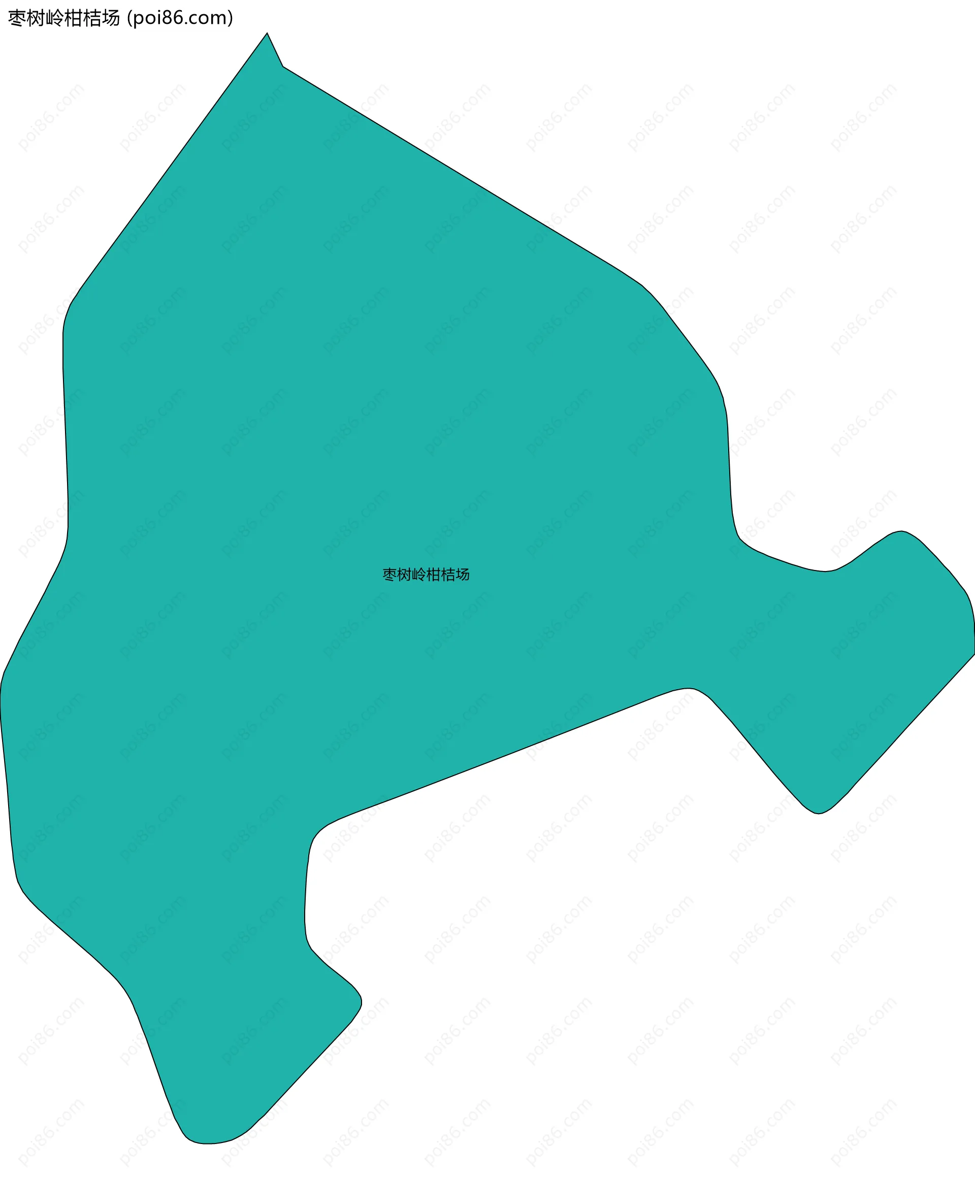 枣树岭柑桔场边界地图