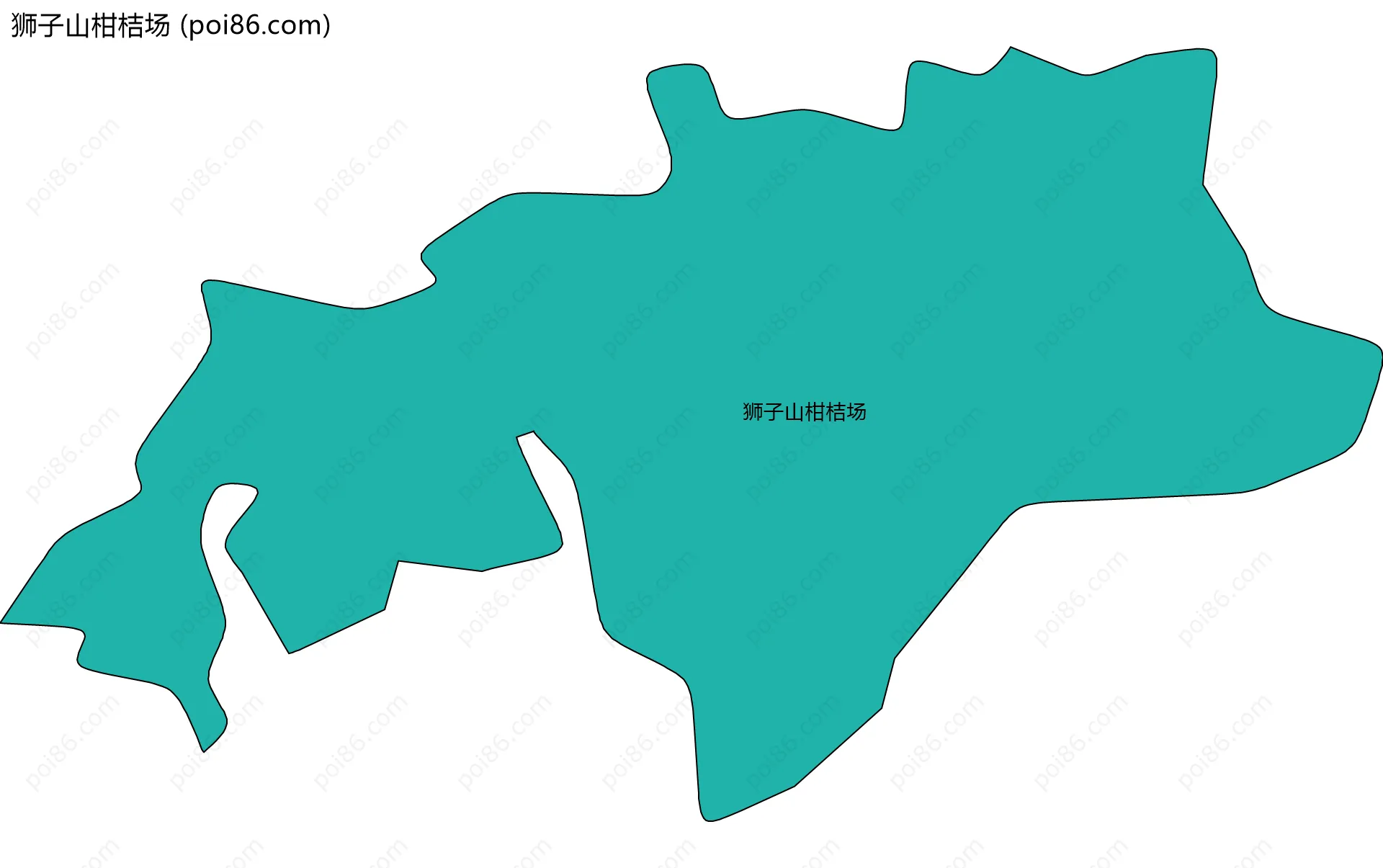狮子山柑桔场边界地图