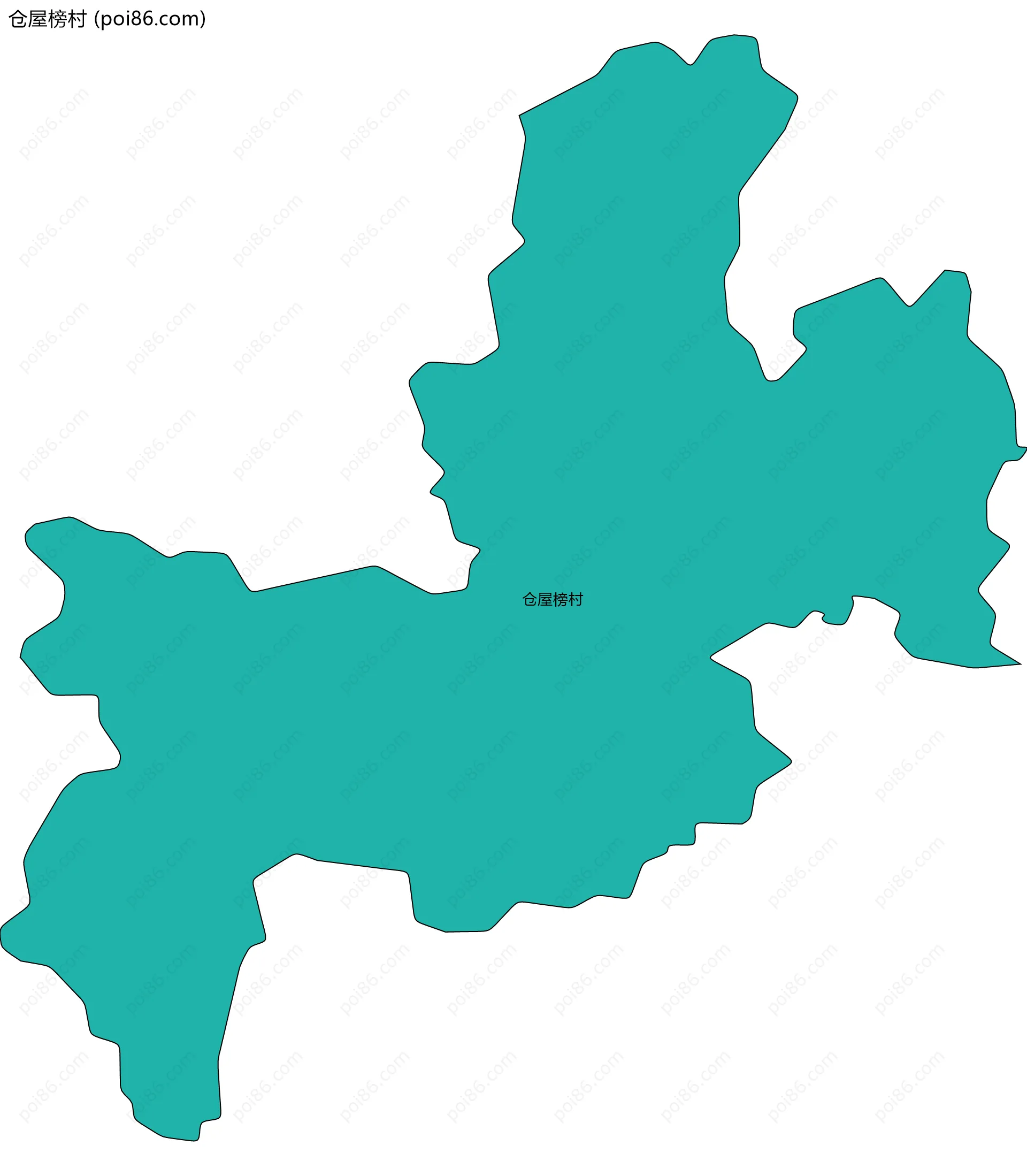 仓屋榜村边界地图
